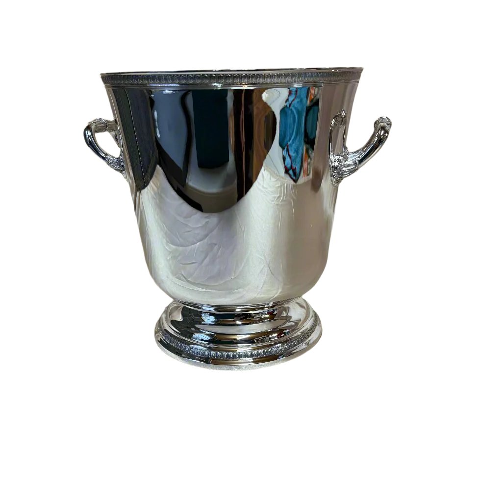 New Christofle Silver Plated Malmaison Champagne Cooler Bucket 4240431