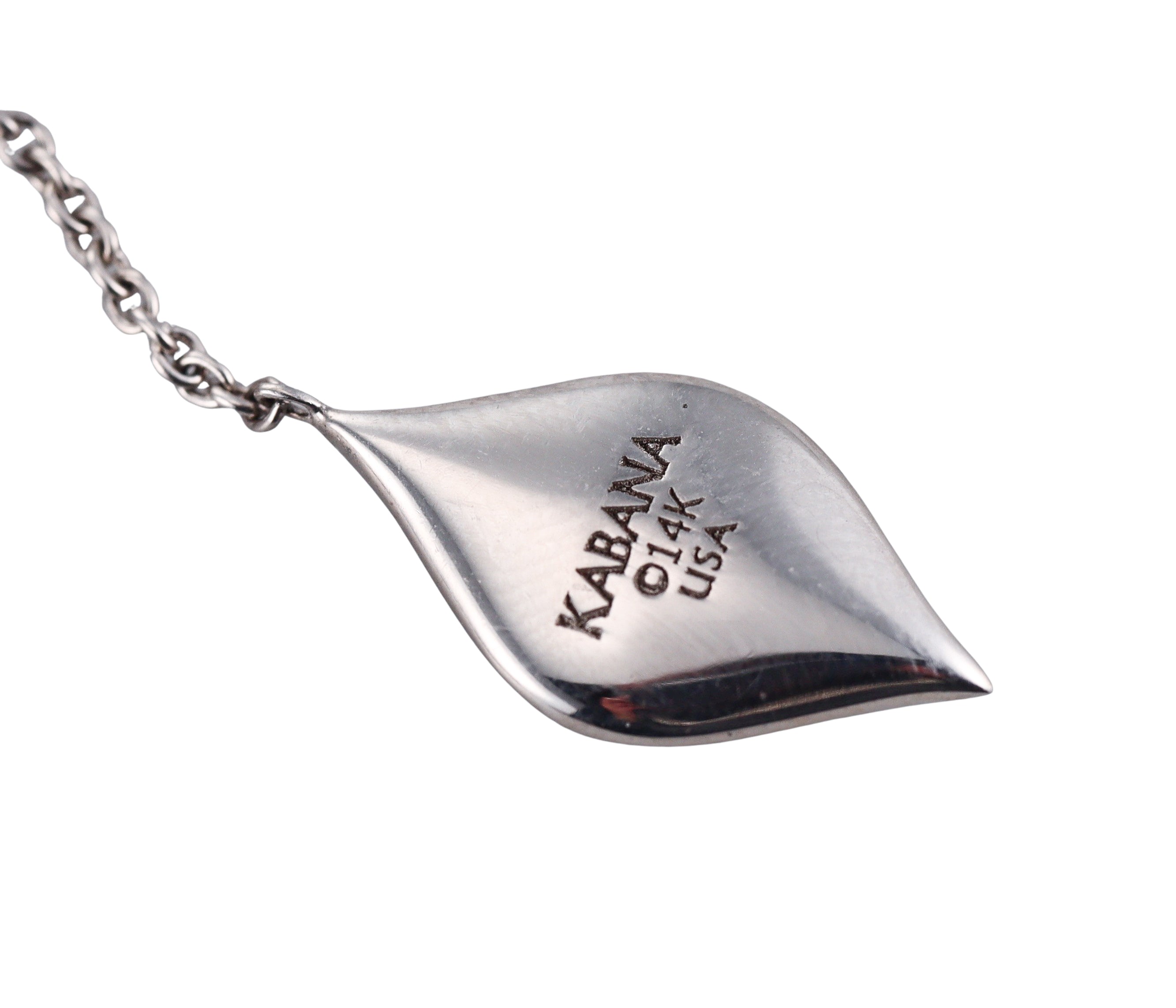 Kabana 14K White Gold Mother of Pearl Diamond Drop Earrings