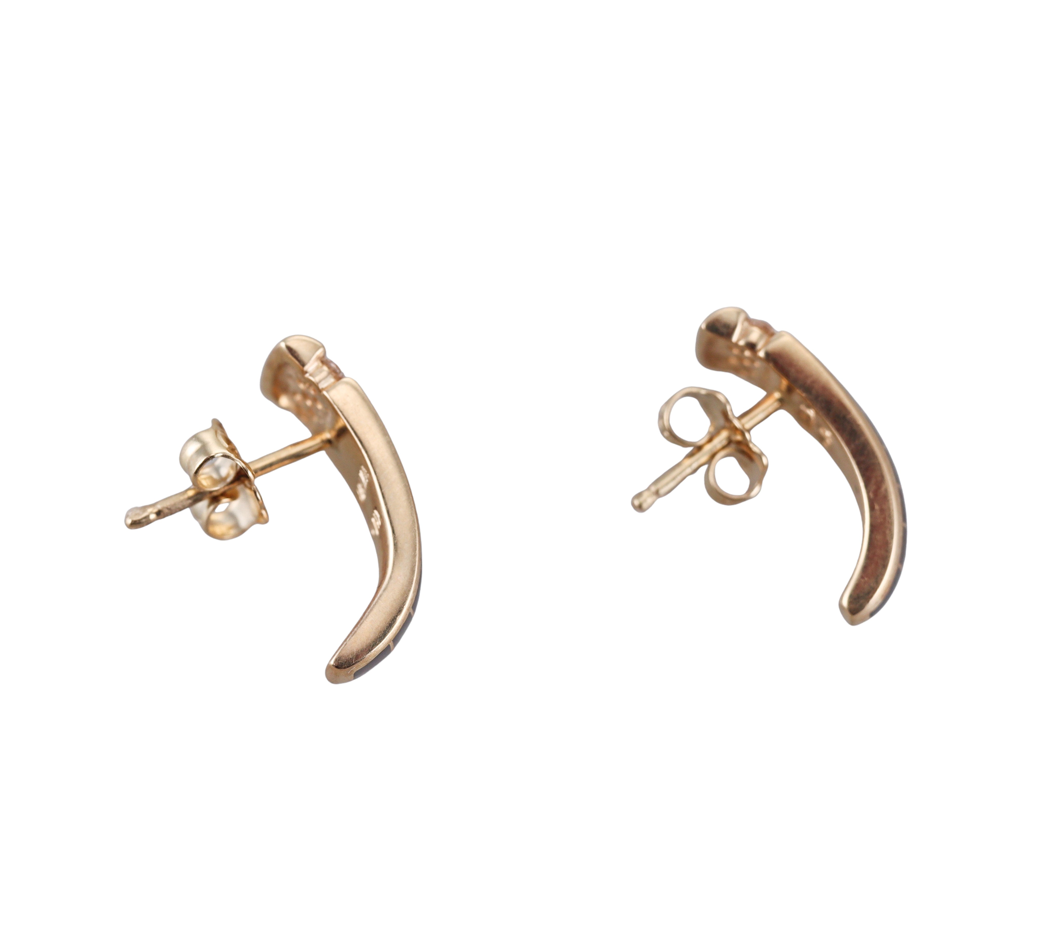 Kabana 14K Yellow Gold Mother of Pearl Diamond Earrings