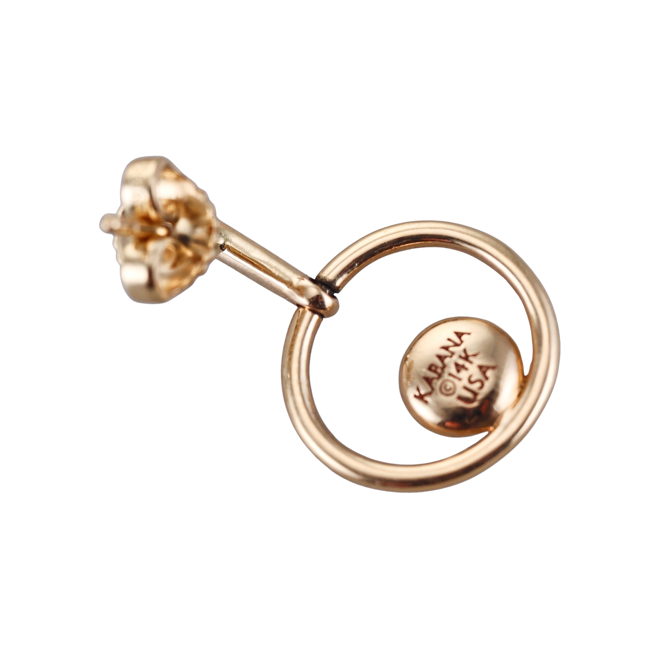 Kabana 14K Yellow Gold Turquoise Diamond Earrings