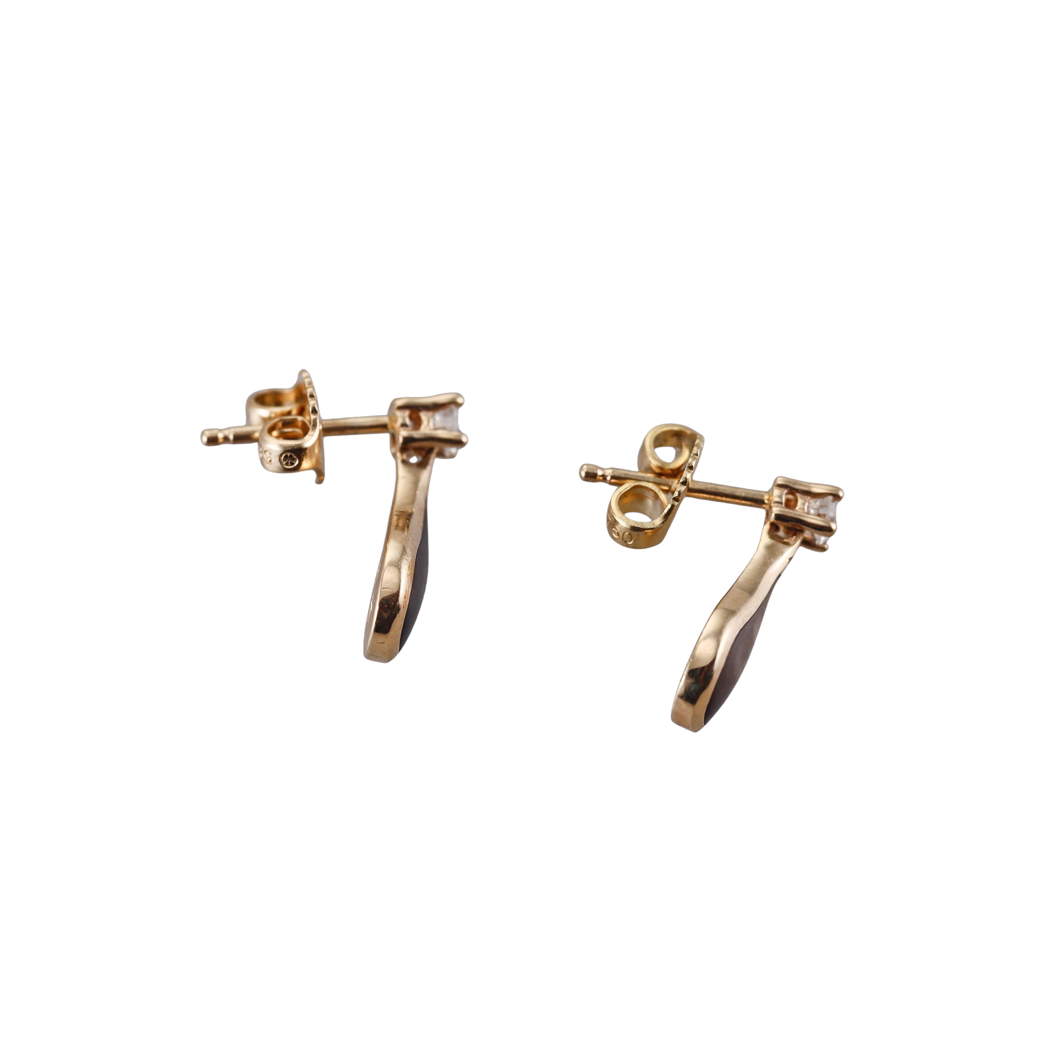 Kabana 14K Yellow Gold Mother of Pearl Diamond Drop Earrings