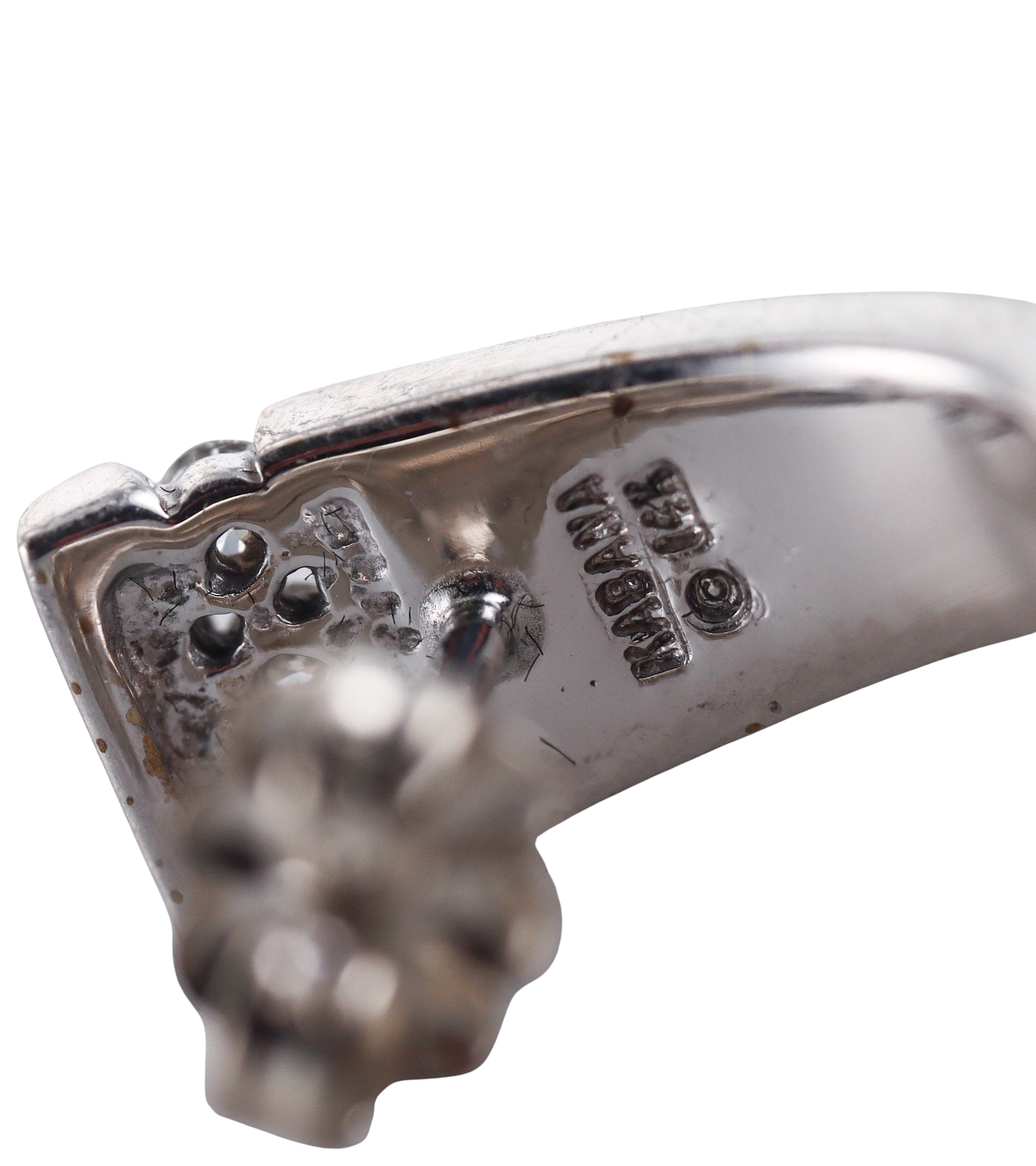 Kabana 14K White Gold Black Onyx Diamond Earrings