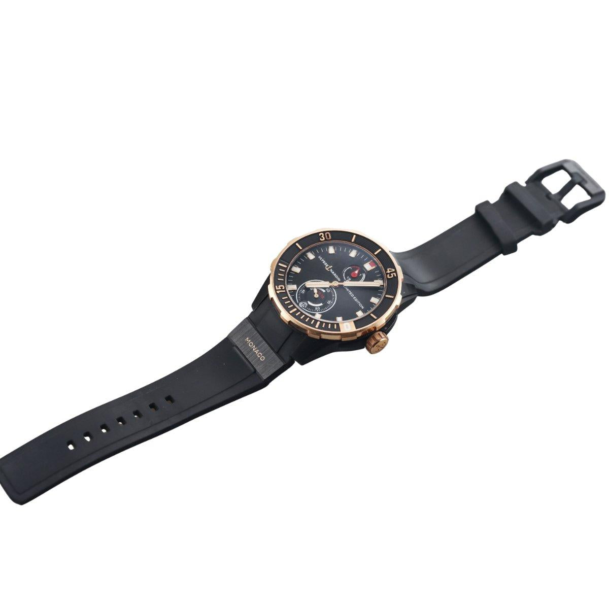 Ulysse Nardin Diver 44mm Rose Gold Titanium Limited Edition Watch 1185-170-BLACK