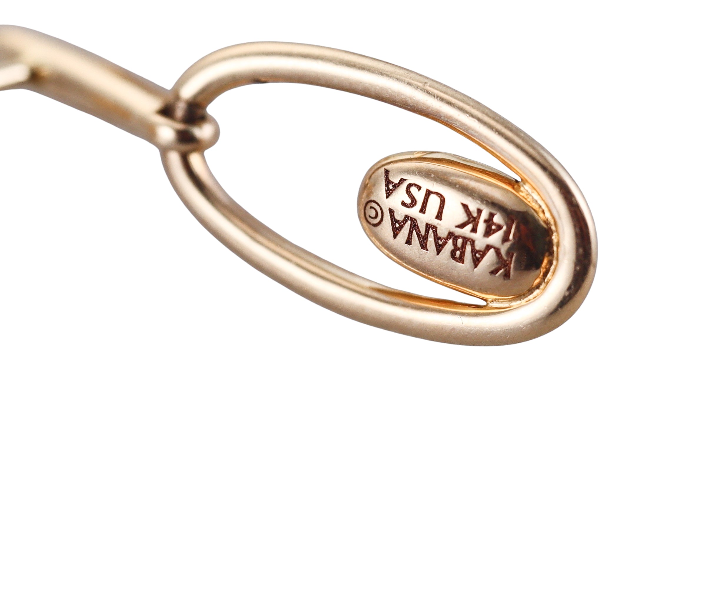 Kabana 14K Yellow Gold Black Onyx Diamond Drop Earrings