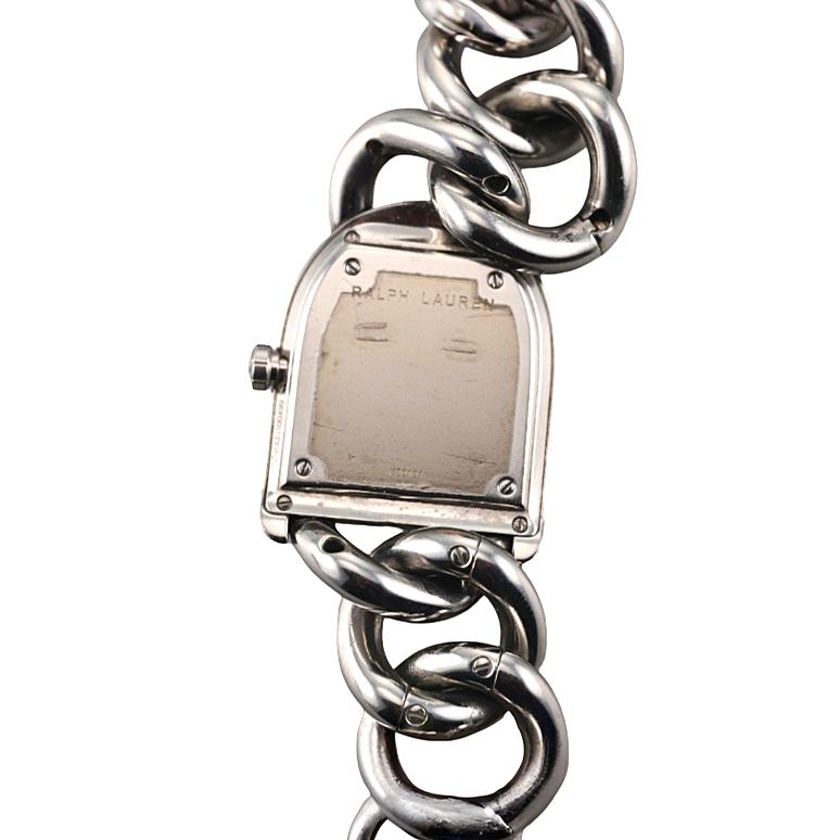 Ralph Lauren Stirrup Collection Petite Link Steel Watch