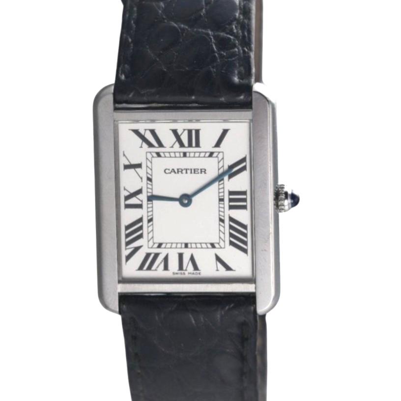 Cartier Tank Solo Large Model Steel Watch W1018355
