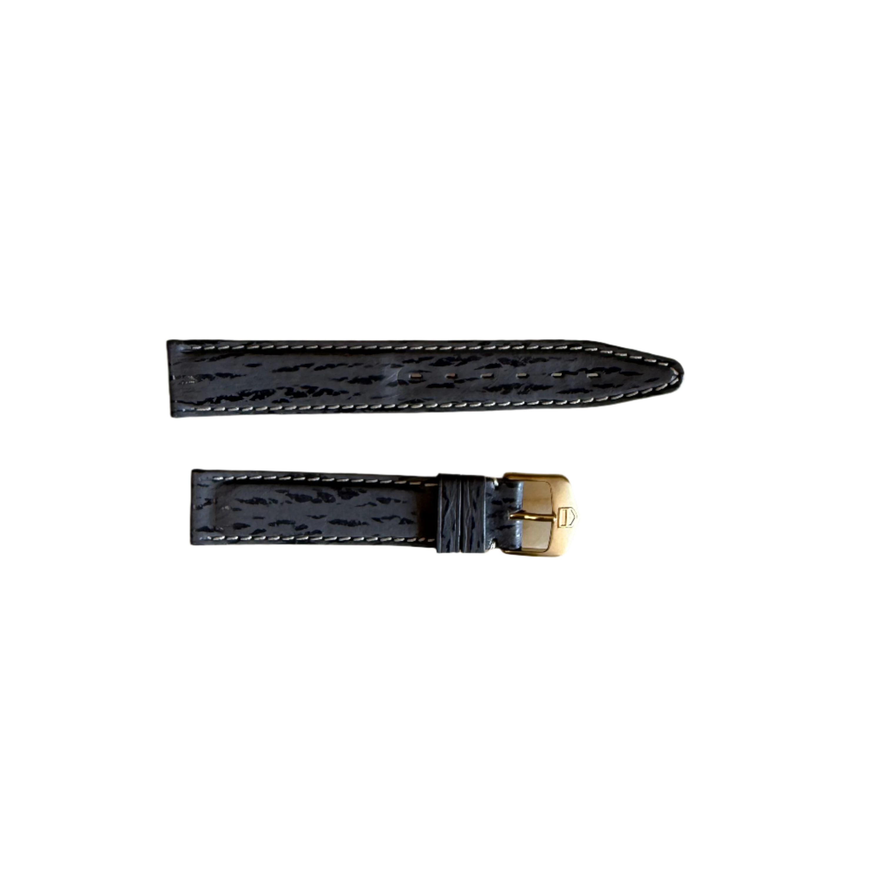 Authentic TAGHeuer Grey Shark Skin Watch Strap Band 18mm with Buckle