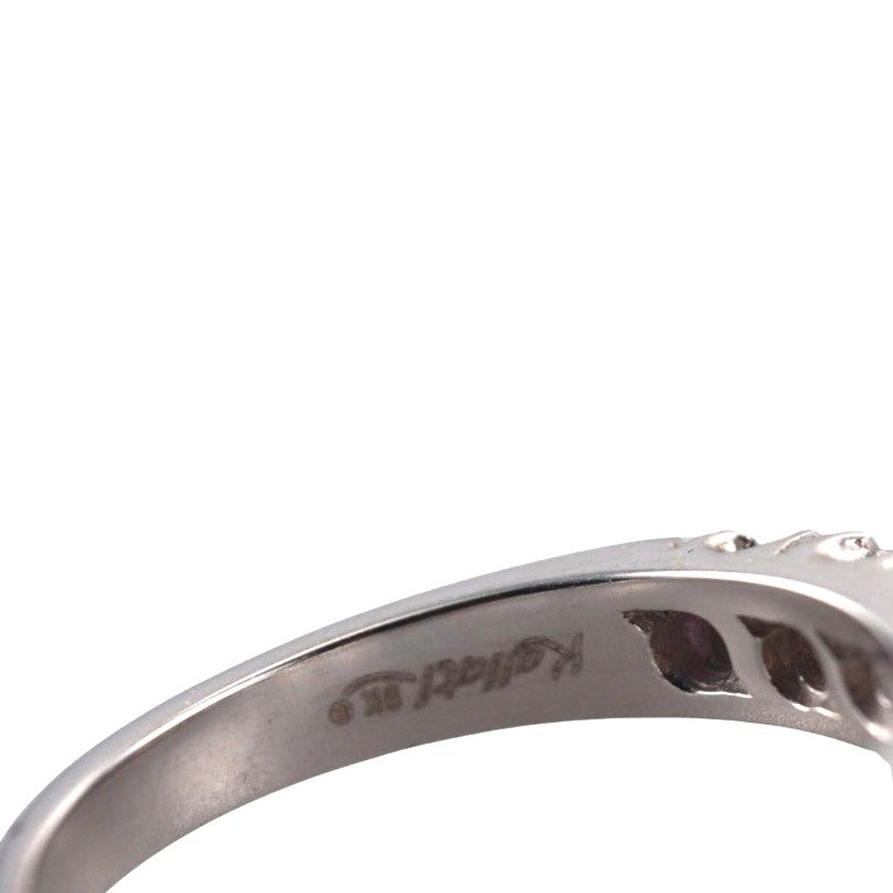 Kallati White Gold Diamond Pink Sapphire Wedding Band Ring