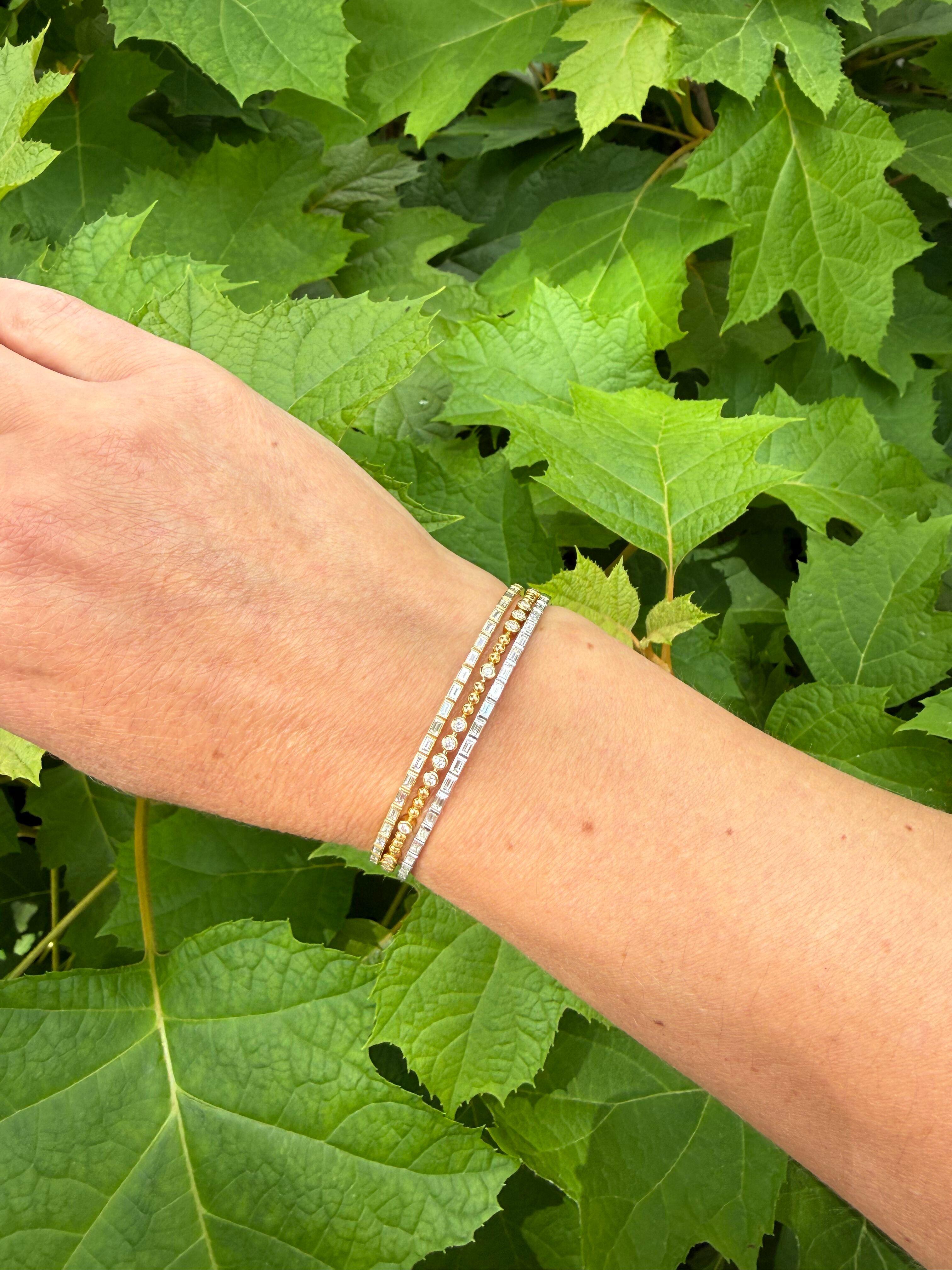 Marli 18k Gold Diamond Cuff Bracelet