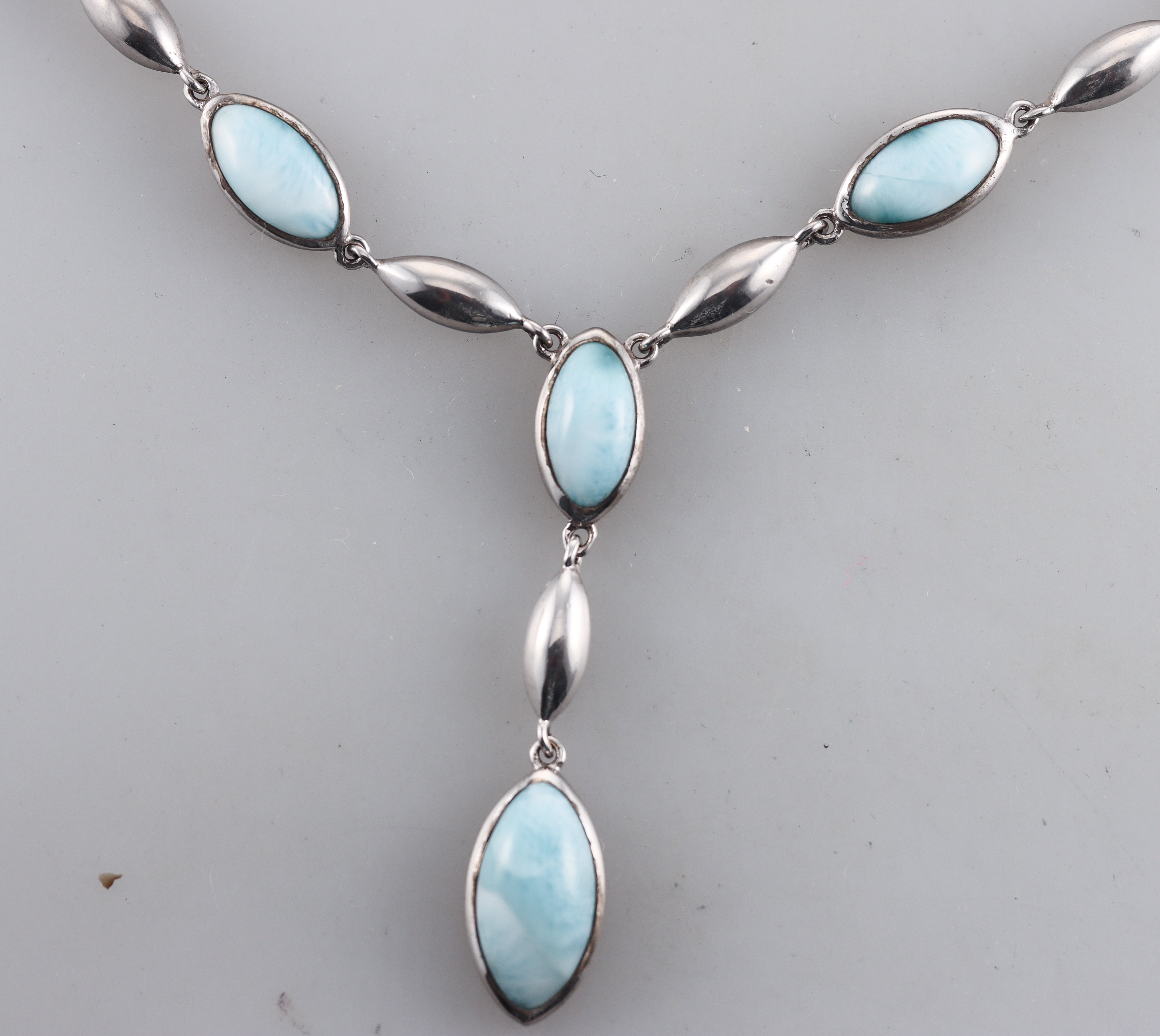 MarahLago Sterling Silver Larimar Necklace Retail $770