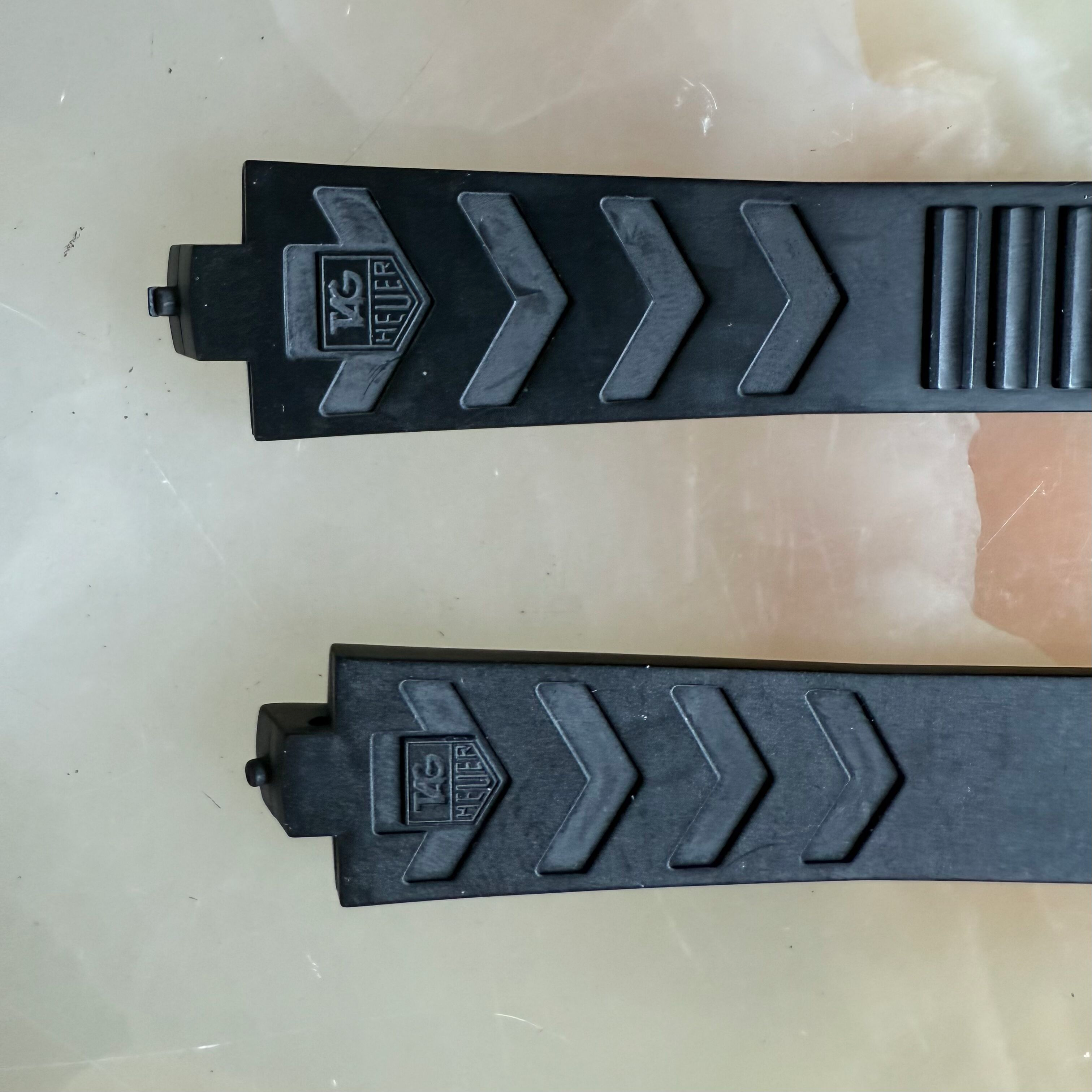 Authentic TAGHeuer Black Rubber Watch Strap Band 16mm