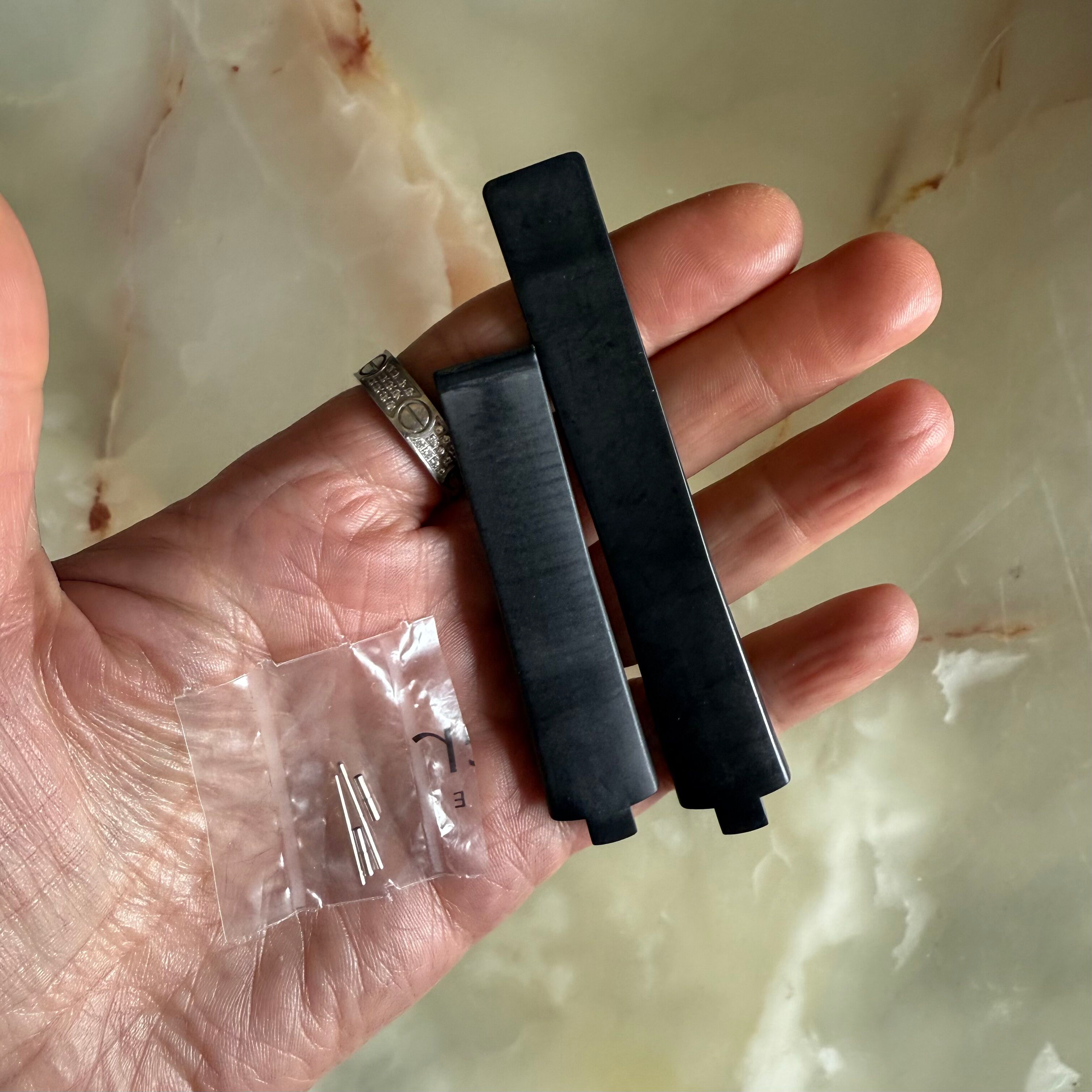 Authentic TAGHeuer Black Rubber Watch Strap Band 16mm