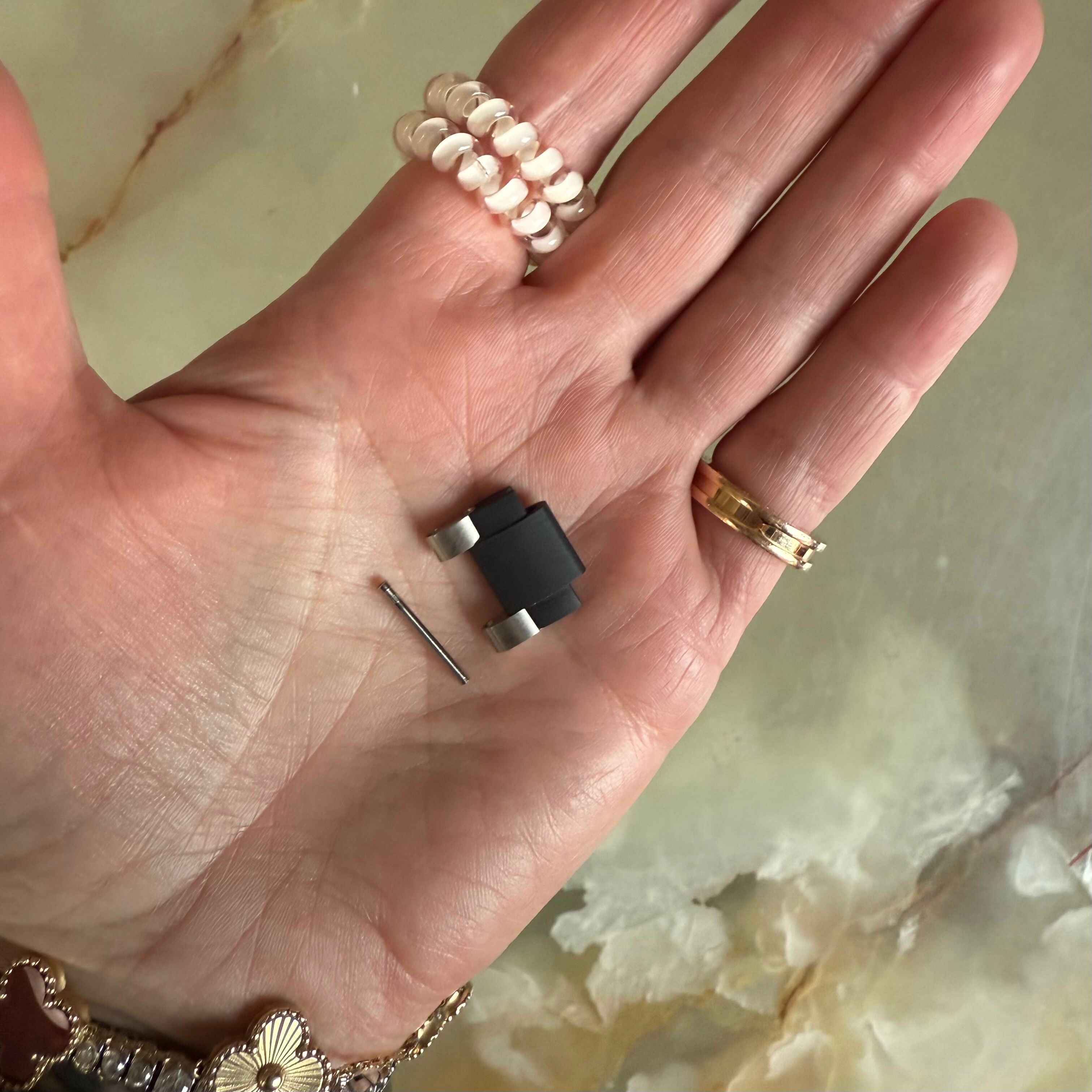 Authentic Blancpain Steel Rubber Link 18mm