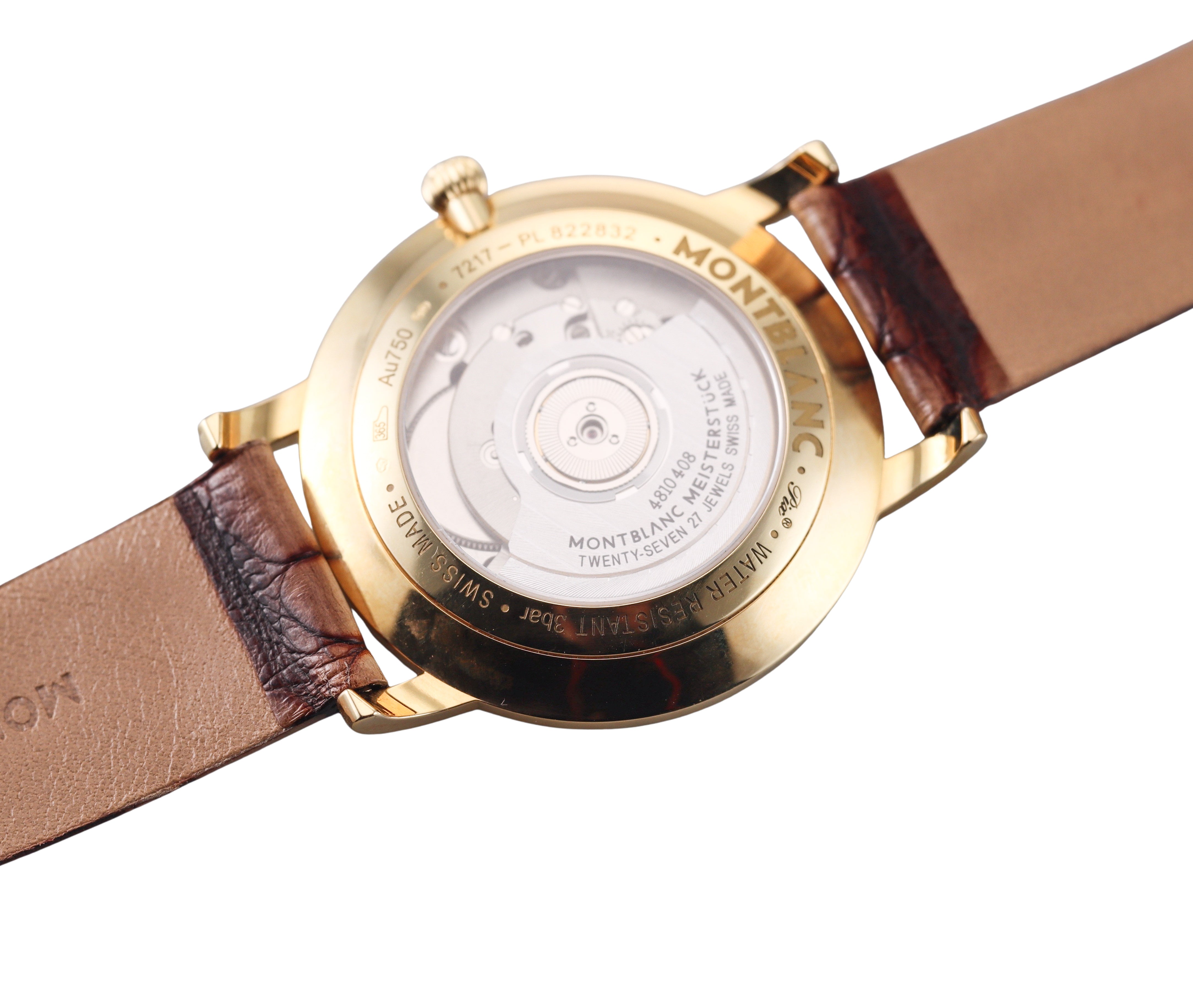 Montblanc Star Classique 18k Gold Automatic Black Dial Watch 107340