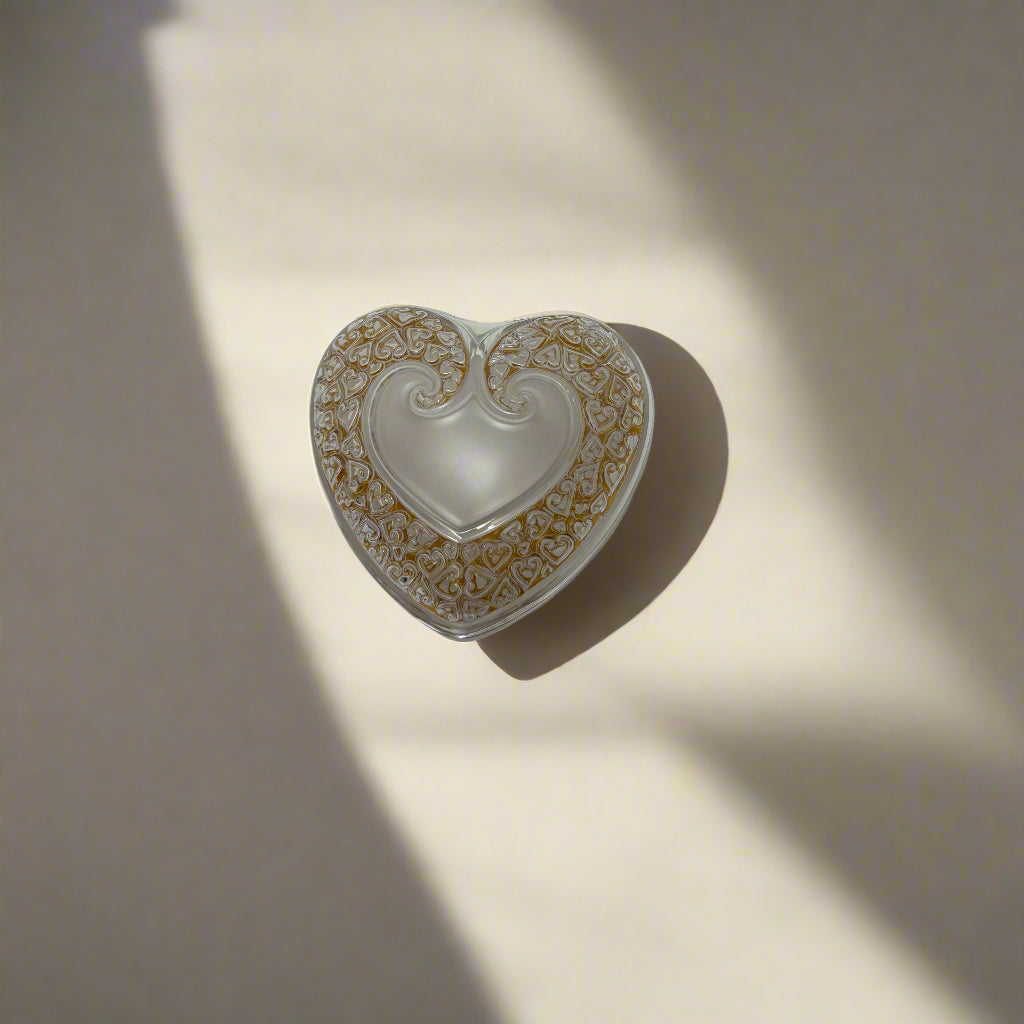 Lalique Crystal Boite Coeur Box 10591