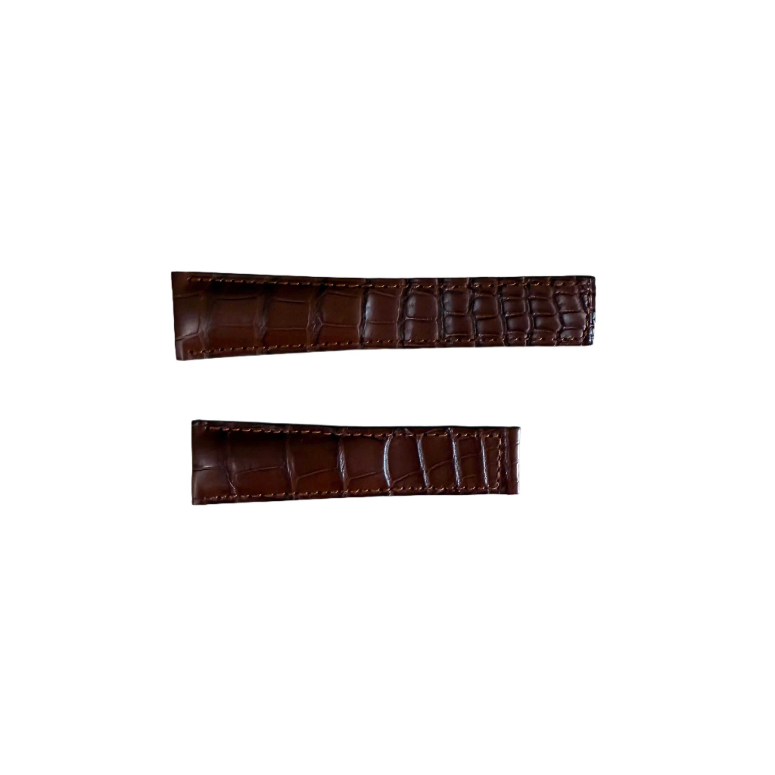 Authentic TAG Heuer Monaco Brown Crocodile Watch Strap Band 22mm FC6178