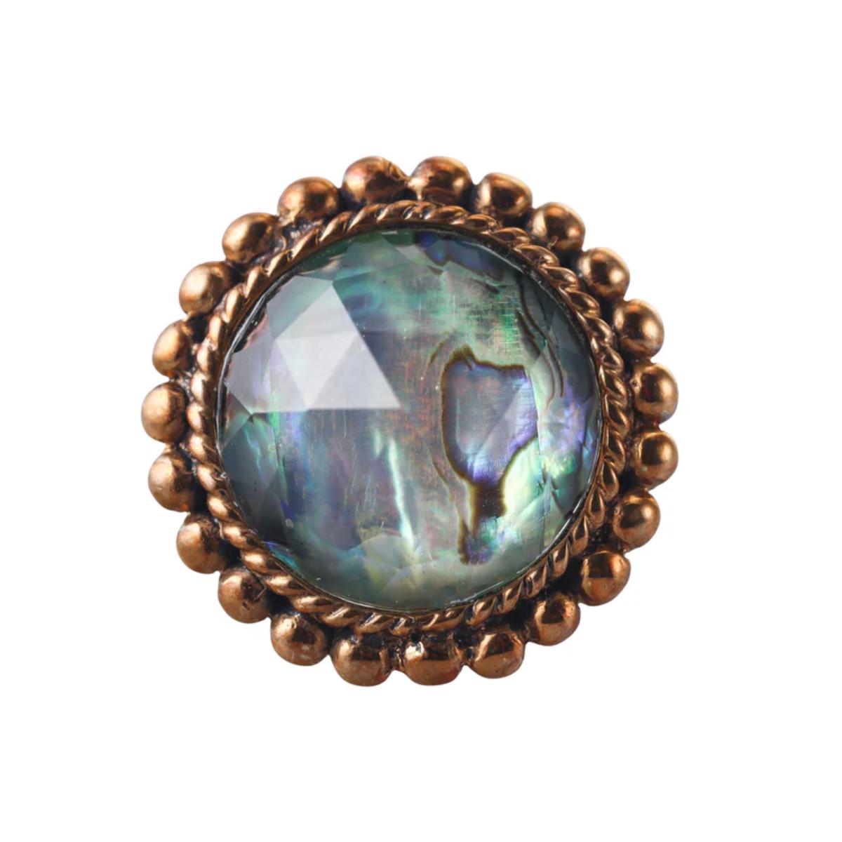 Stephen Dweck Bronze MOP Quartz Ring