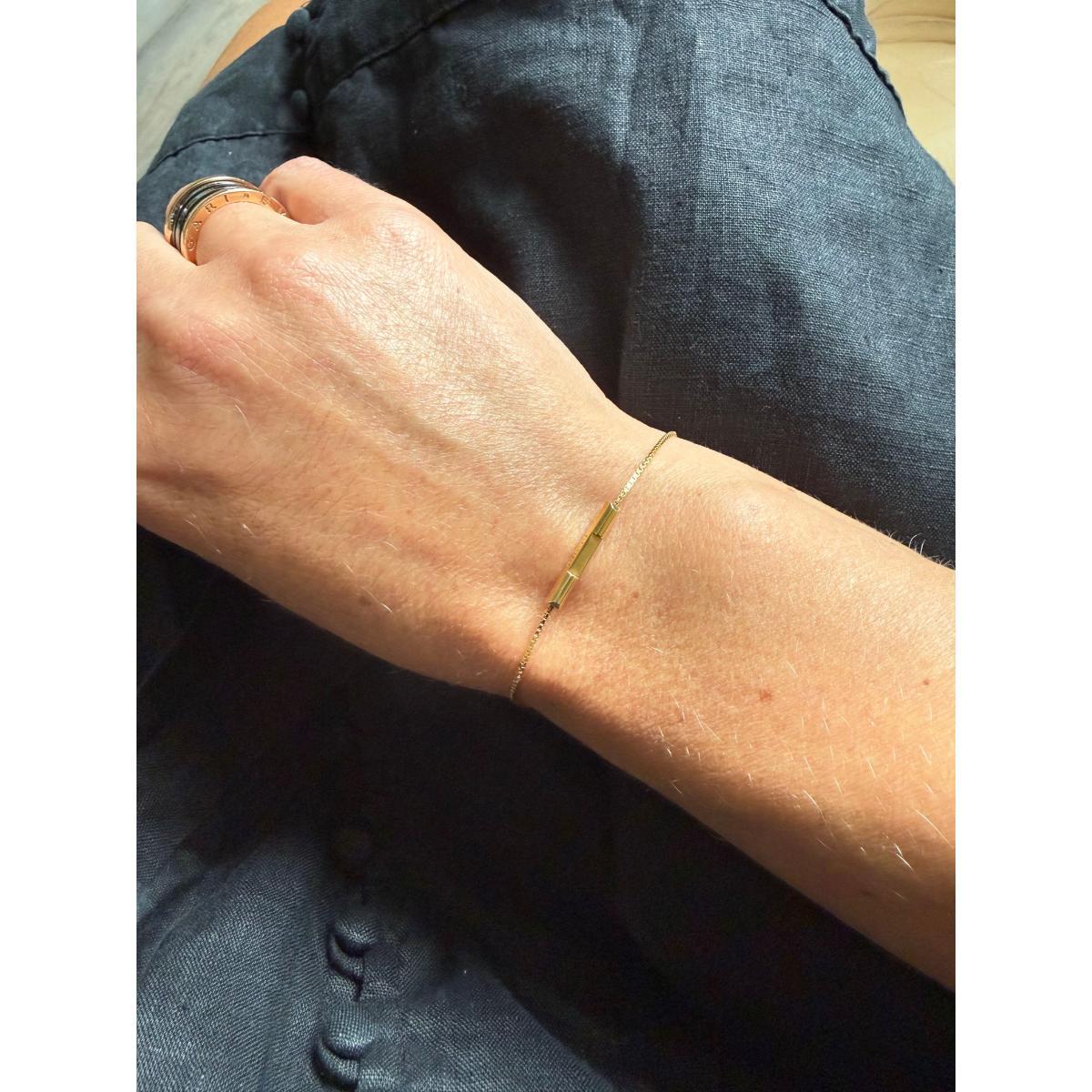 Gucci 18k Gold Link to Love Bracelet Size 16