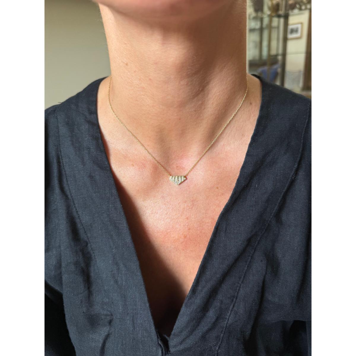 Hearts on Fire Ilia 18k Gold Diamond Pendant Necklace