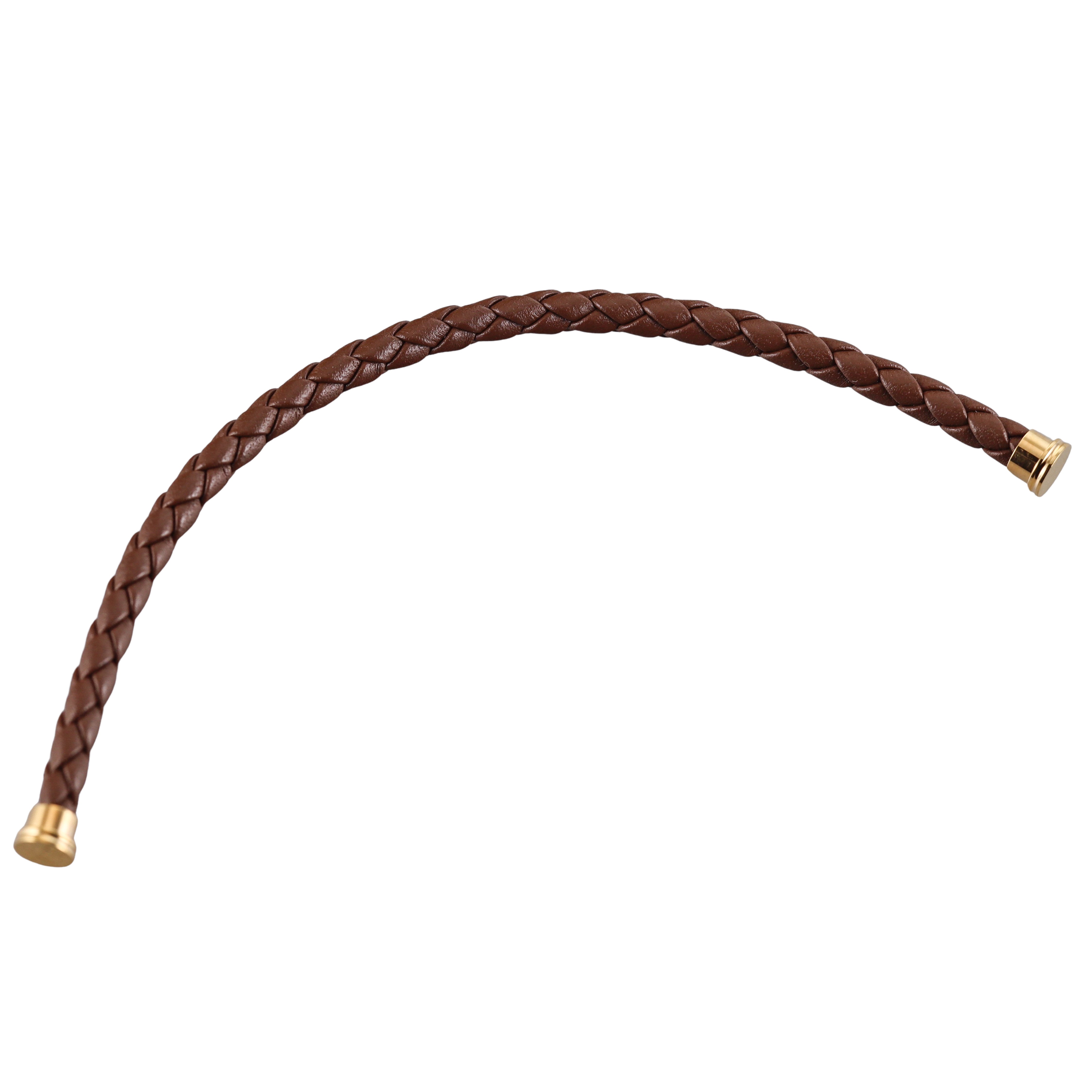 Fred Force 10 Bracelet Dark Brown Leather Cable Large QA-1752