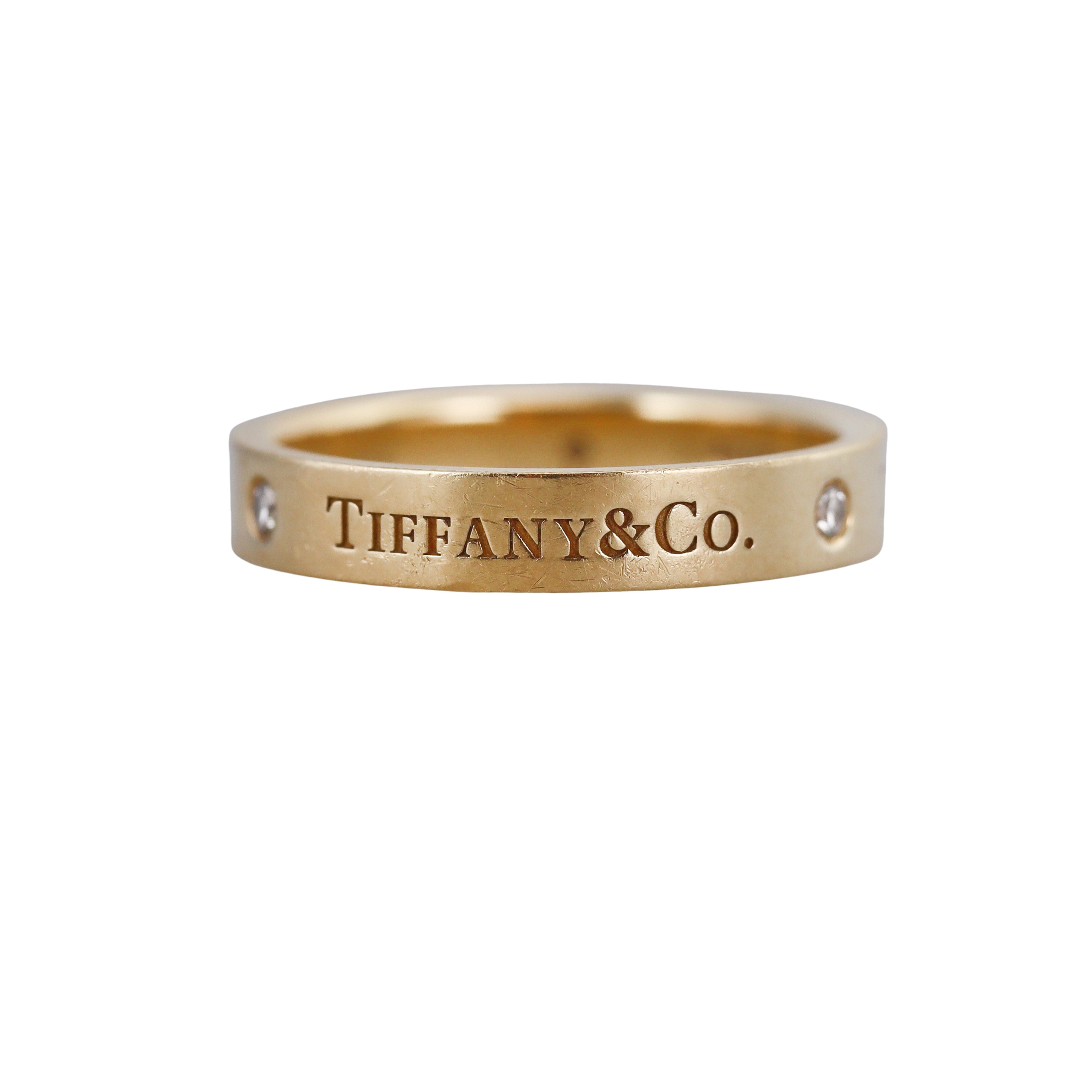 Tiffany & Co 18k Diamond Band Ring