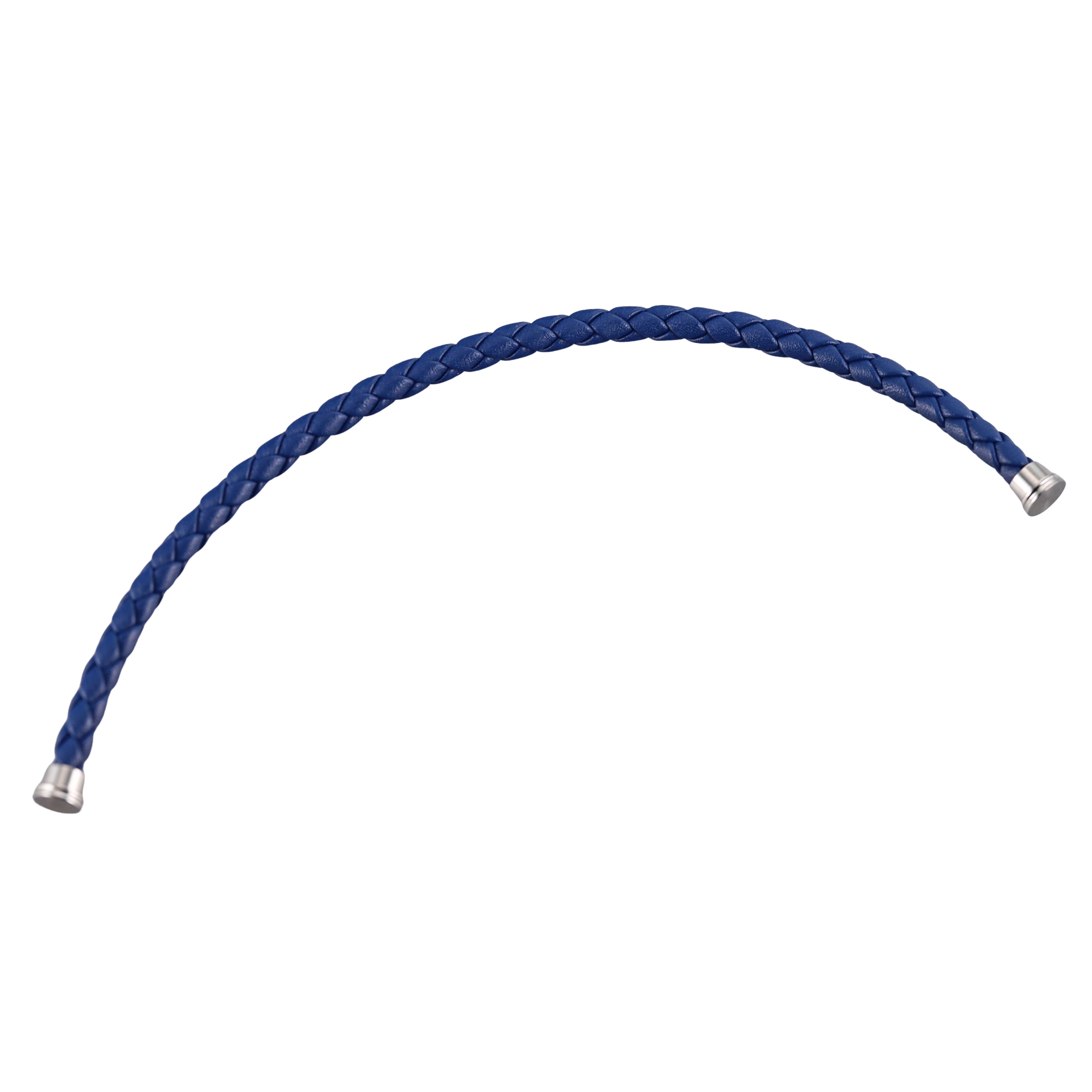 Fred Force 10 Bracelet Dark Blue Leather Cable Large QA-1751