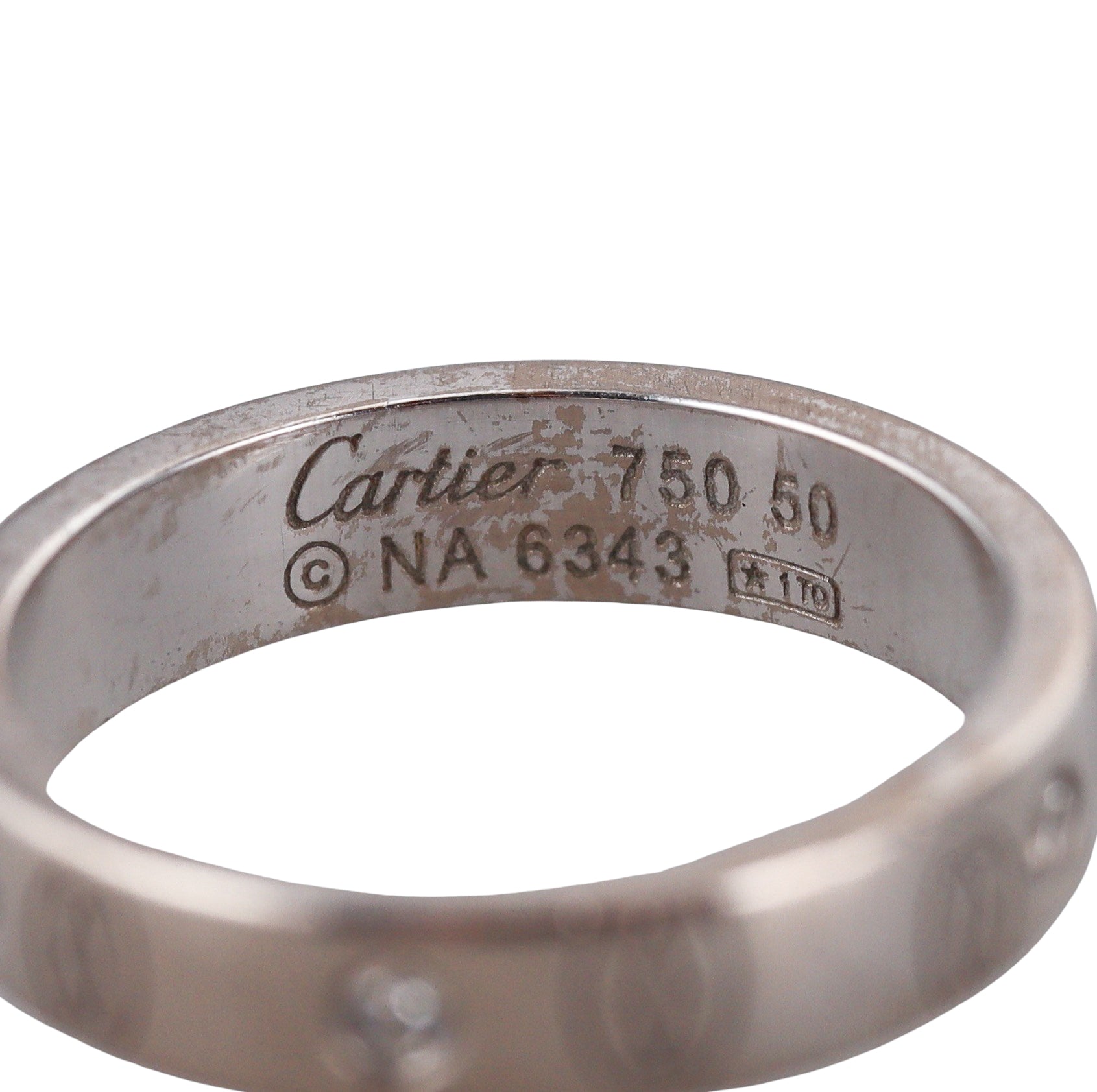 Cartier C de Cartier 18k Diamond Band Ring