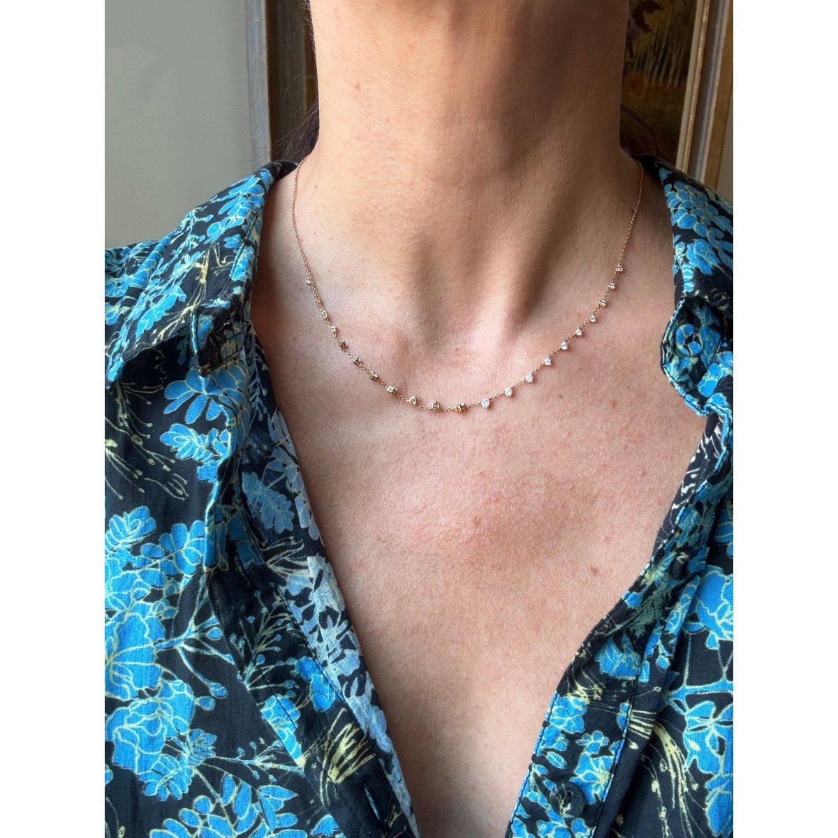 Memoire Essentials 18k Gold Diamond Necklace