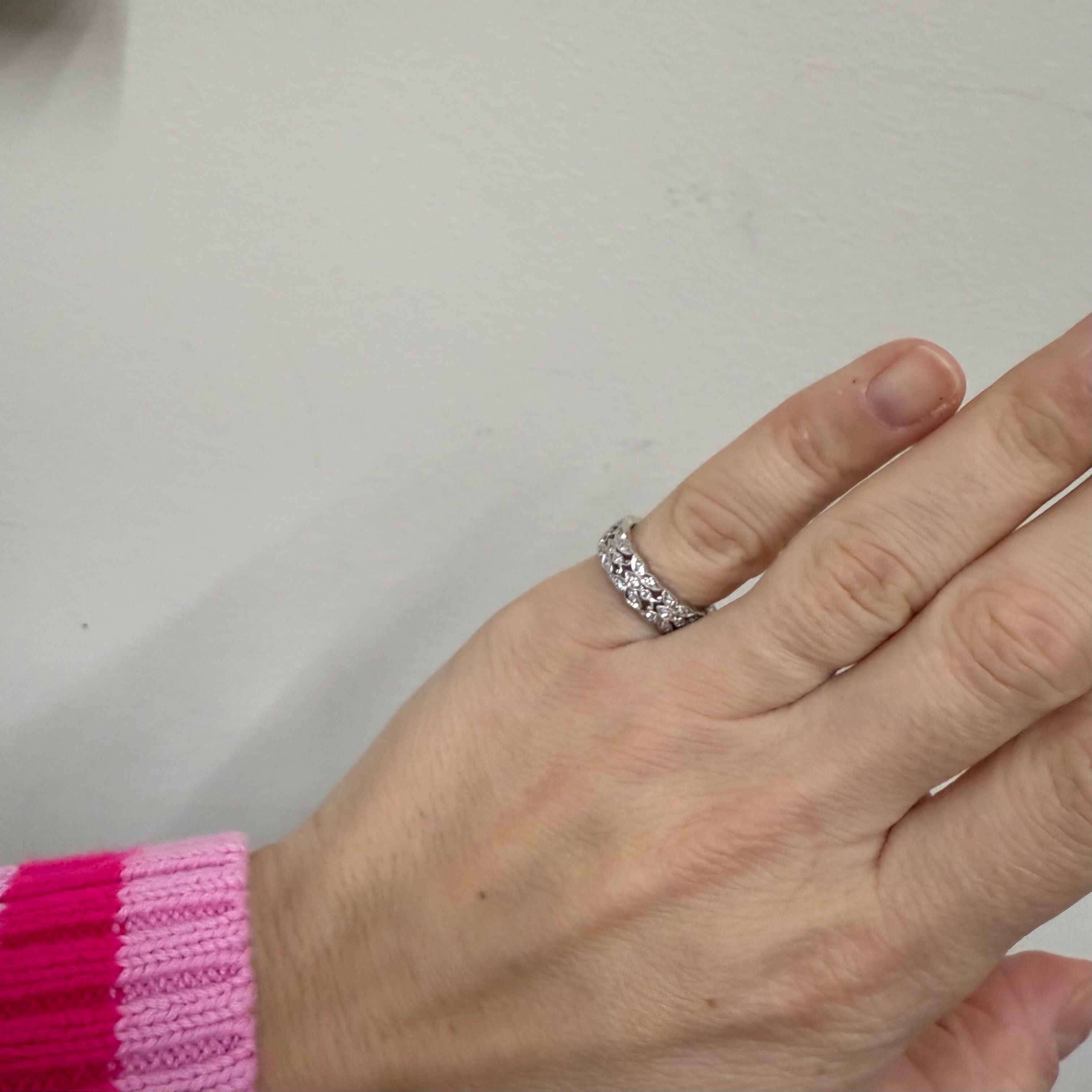 18k Gold Diamond Band Eternity Ring