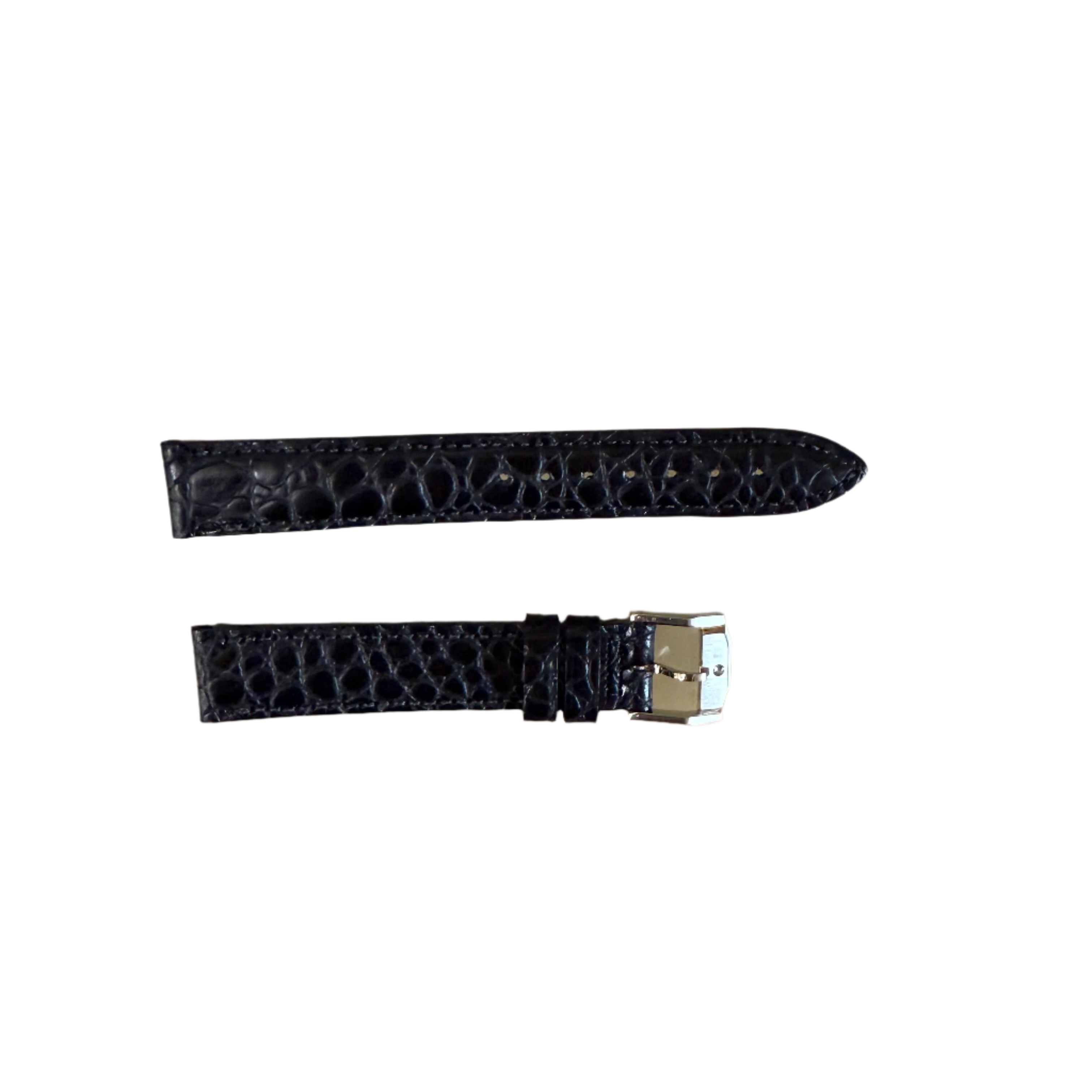 Authentic Movado Black Genuine Leather Watch Strap Band 15mm with Buckle 1857