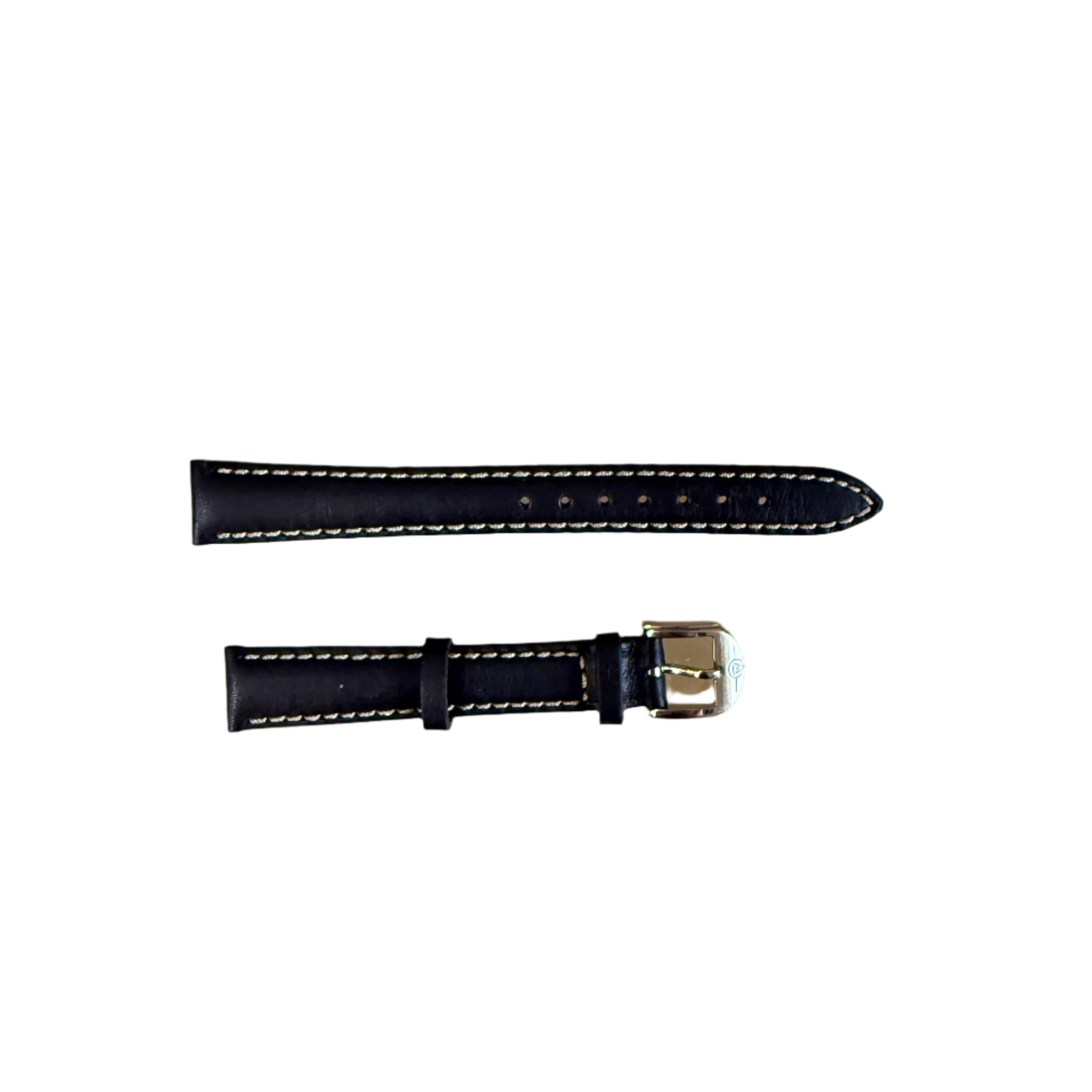 Authentic Movado Black Genuine Leather Watch Strap Band 14mm with Buckle 2140