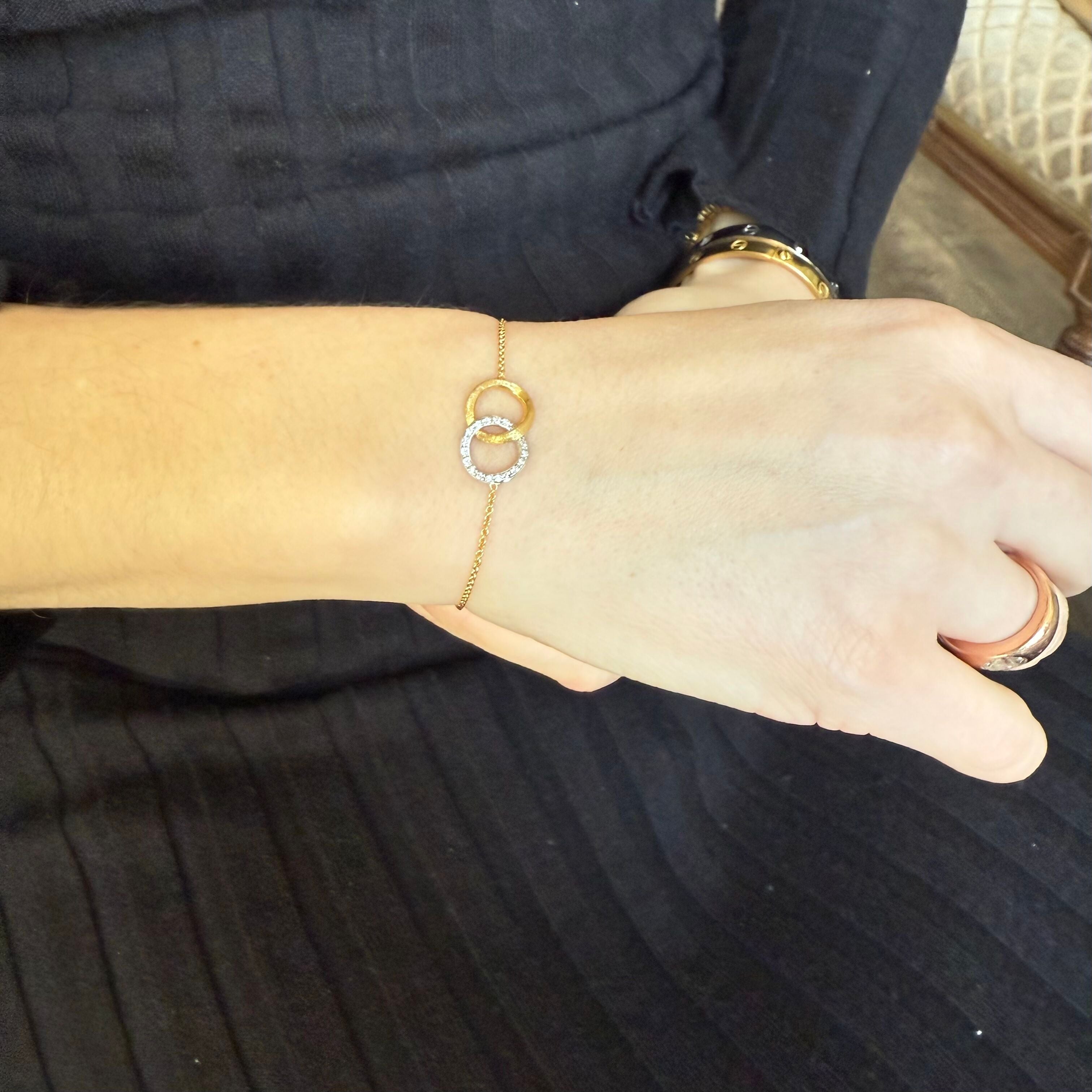 Marco Bicego Jaipur 18K Diamond Infinity Bracelet