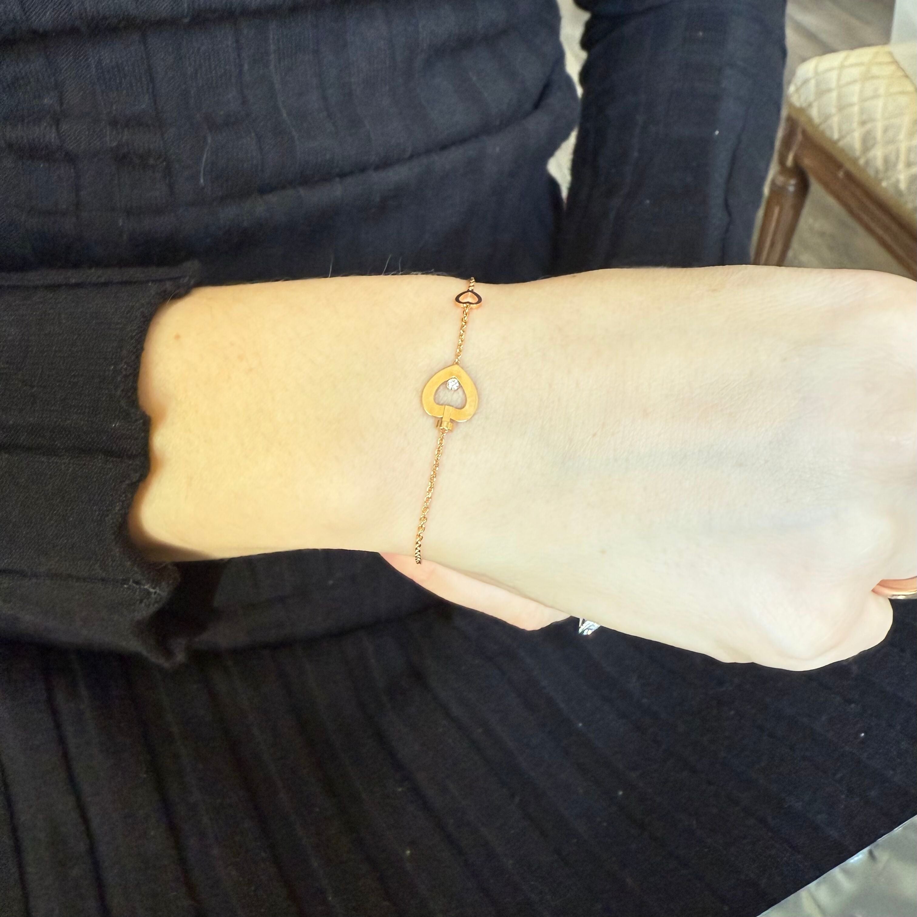 Fred Pretty Woman 18k Diamond Heart Bracelet