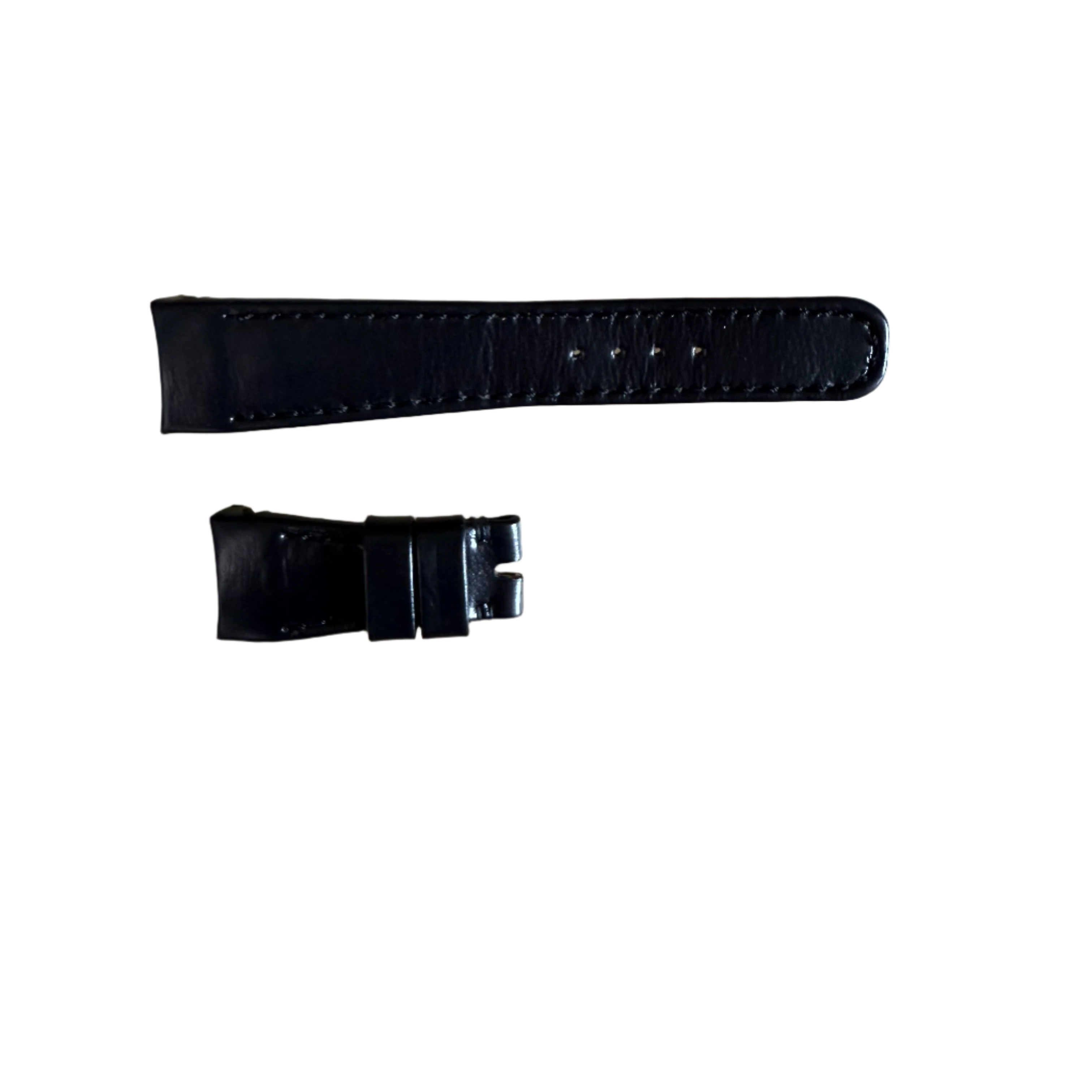Authentic Tudor Black Leather Watch Strap Band 20mm 217-656