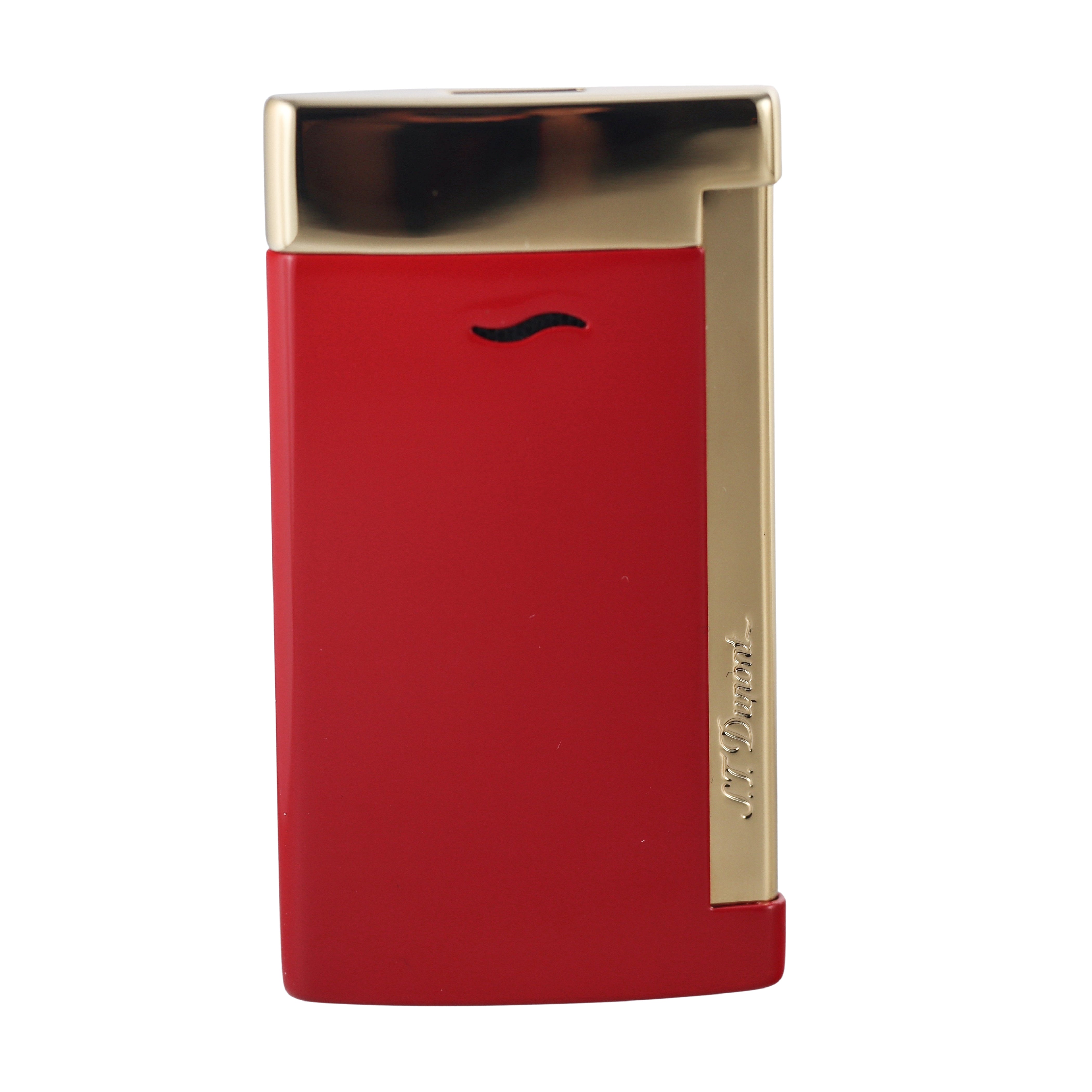 S.T. Dupont Slim 7 Burgundy & Golden Finish Lighter 027774