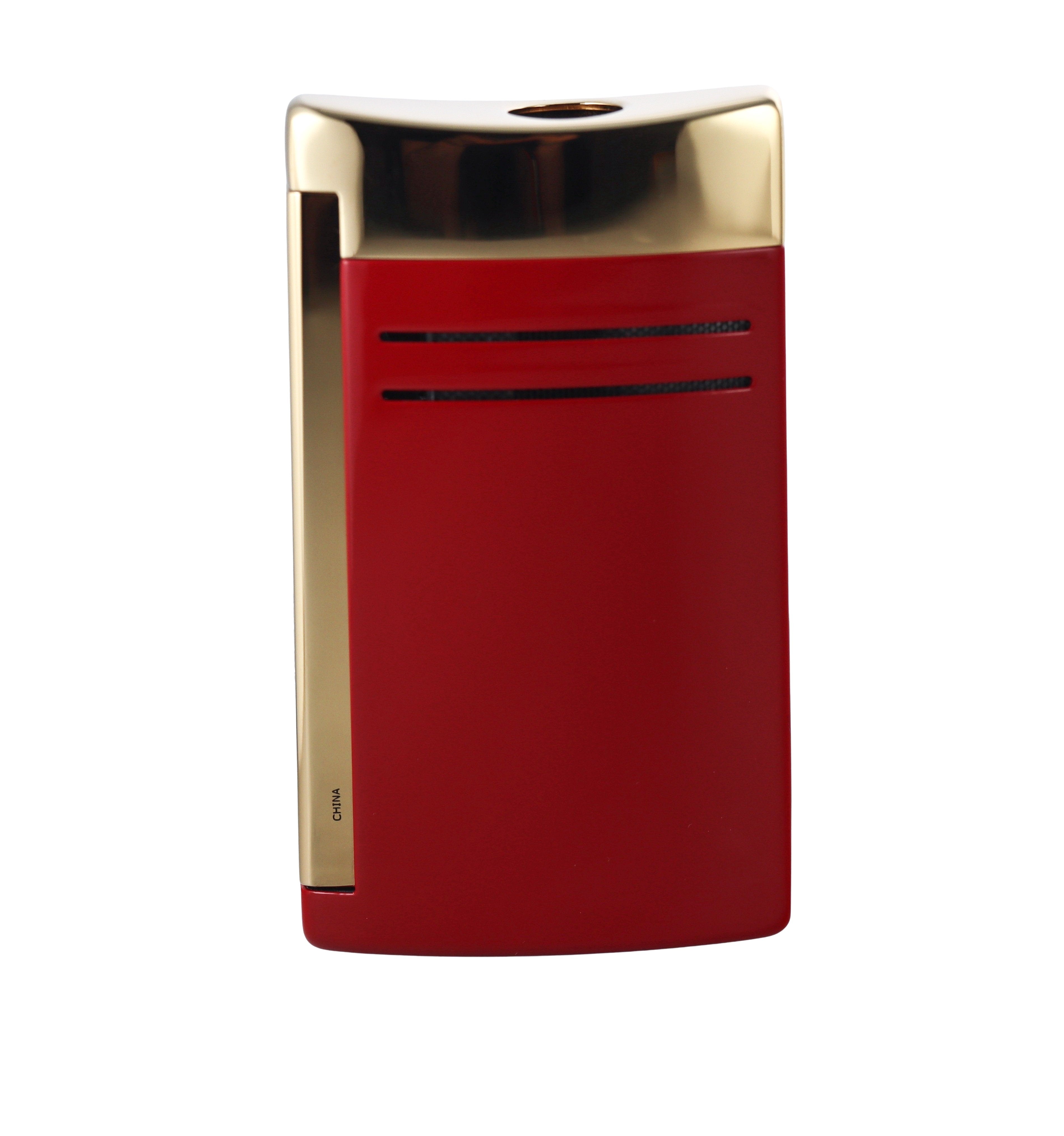 S.T. Dupont Maxijet Burgundy and Gold Lighter 020174