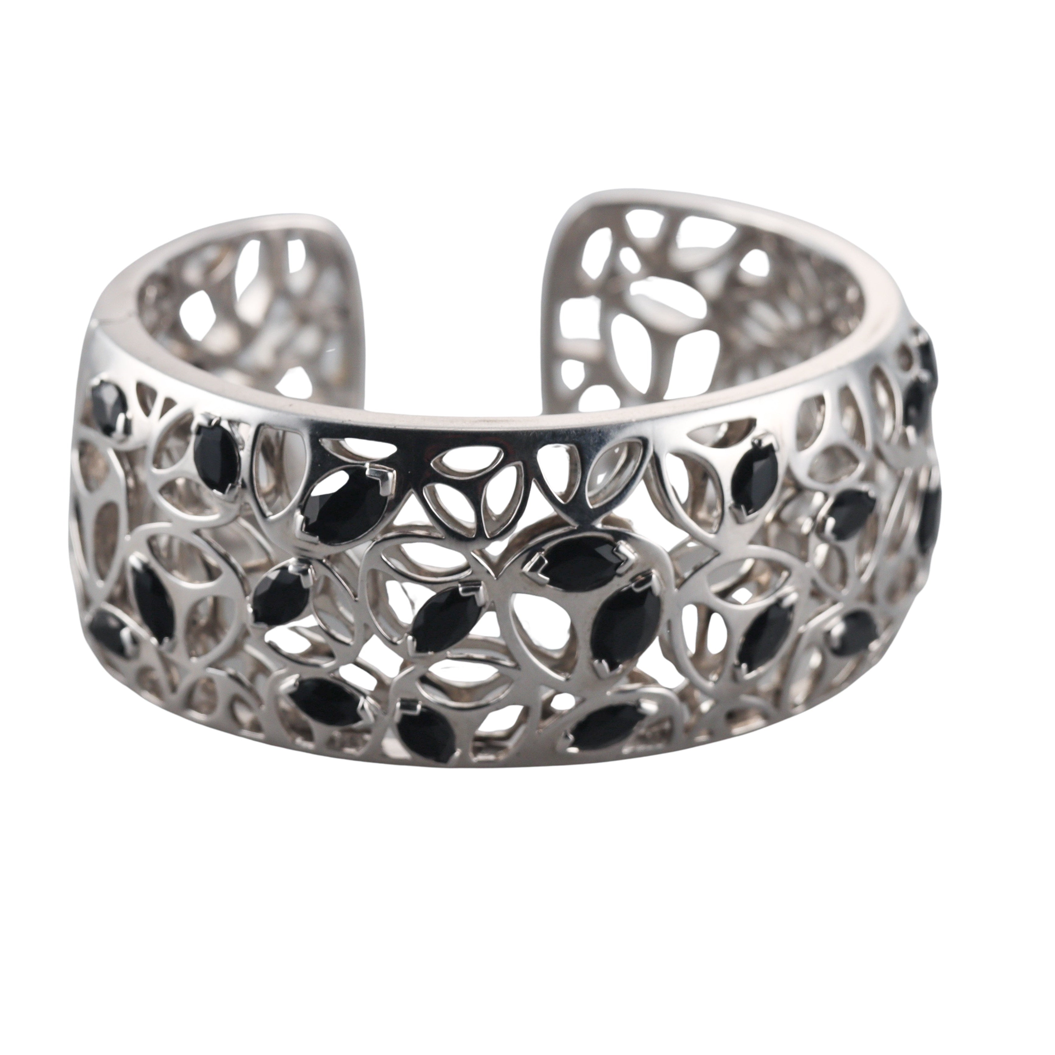 Di Modolo Sterling Silver Black Onyx Cuff Bracelet