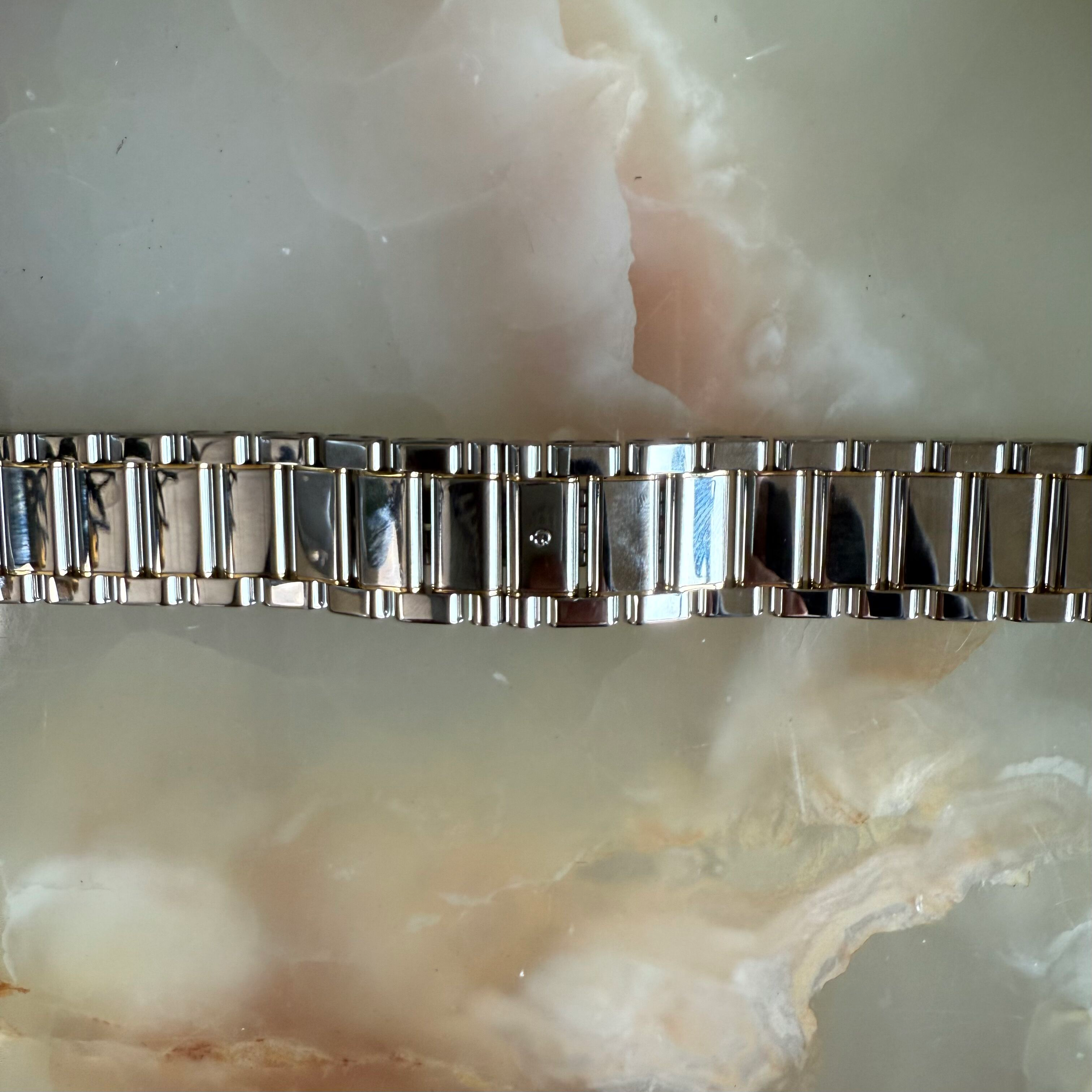 Authentic Girard Perregaux 7000 Steel Gold Watch Bracelet 20mm
