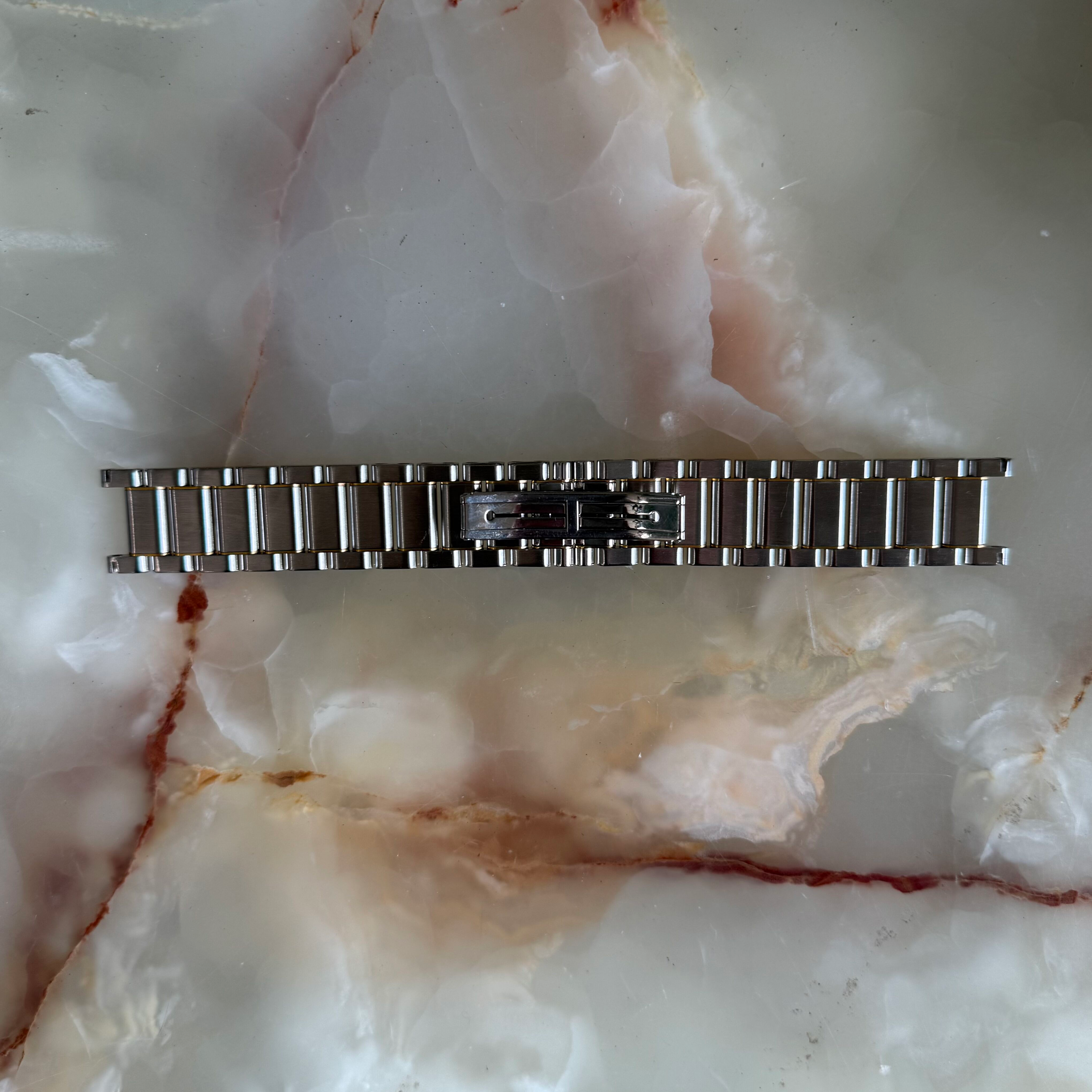 Authentic Girard Perregaux 7000 Steel Gold Watch Bracelet 20mm