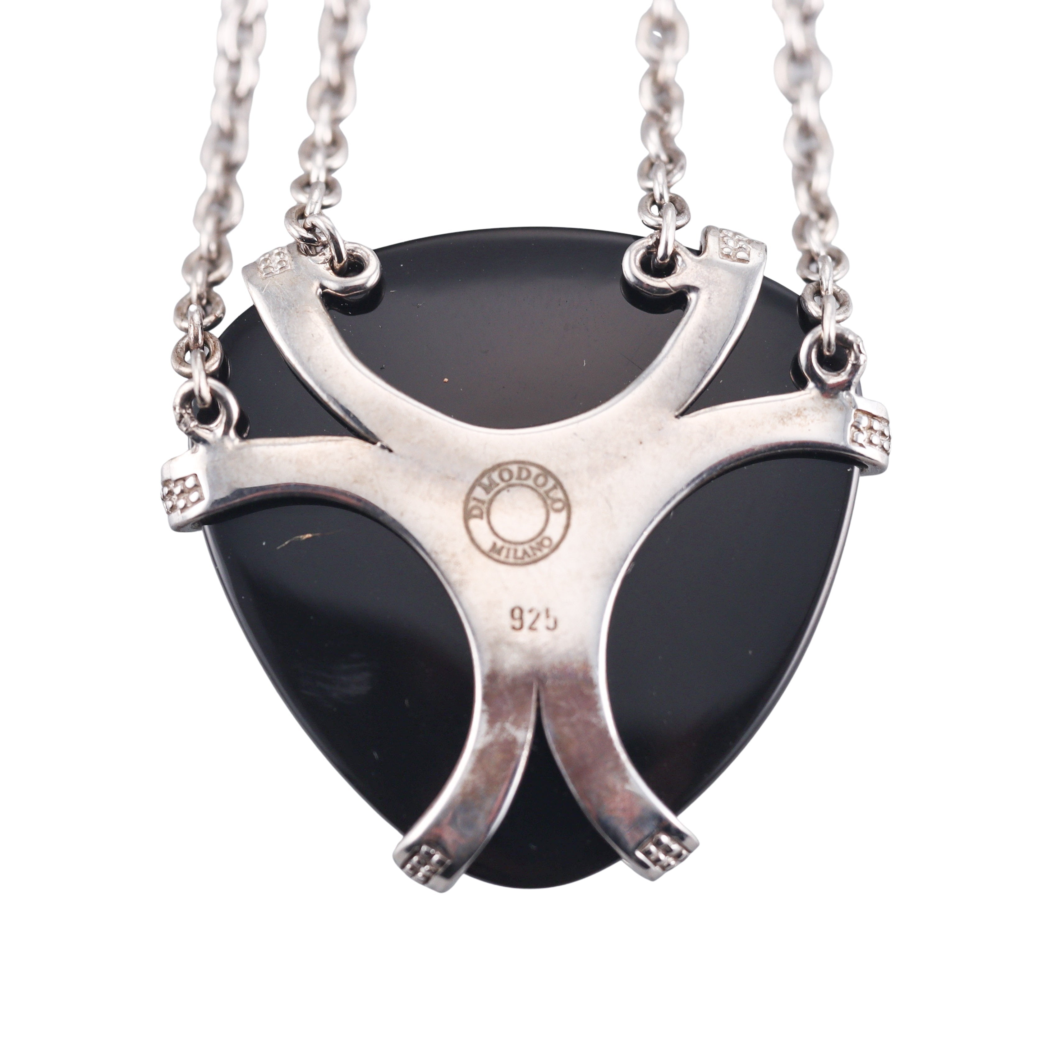 Di Modolo Spirit Black Onyx & Diamond Necklace in Sterling Silver