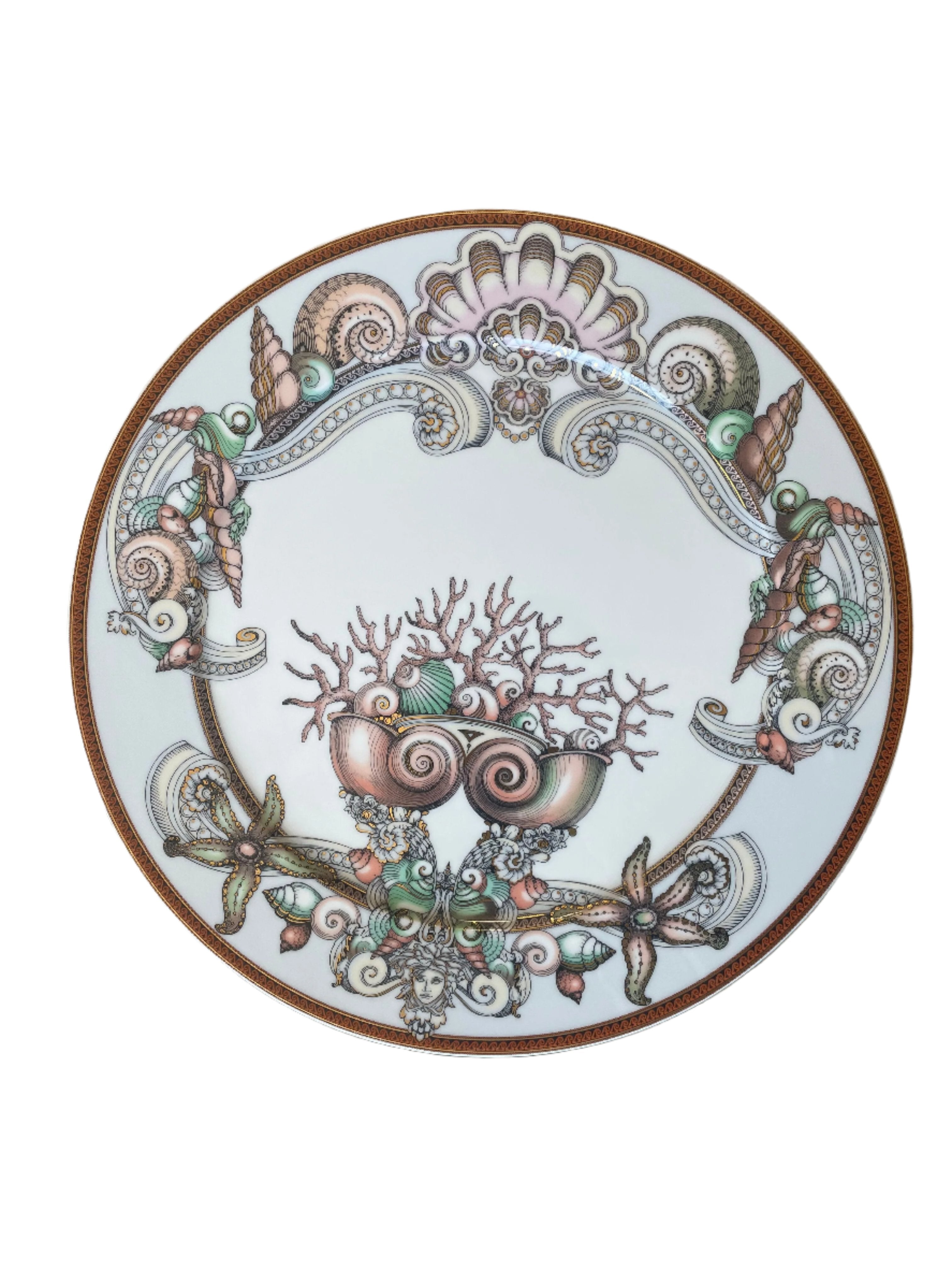 Versace by Rosenthal Etoiles De La Mer Purple Service Plate 10263