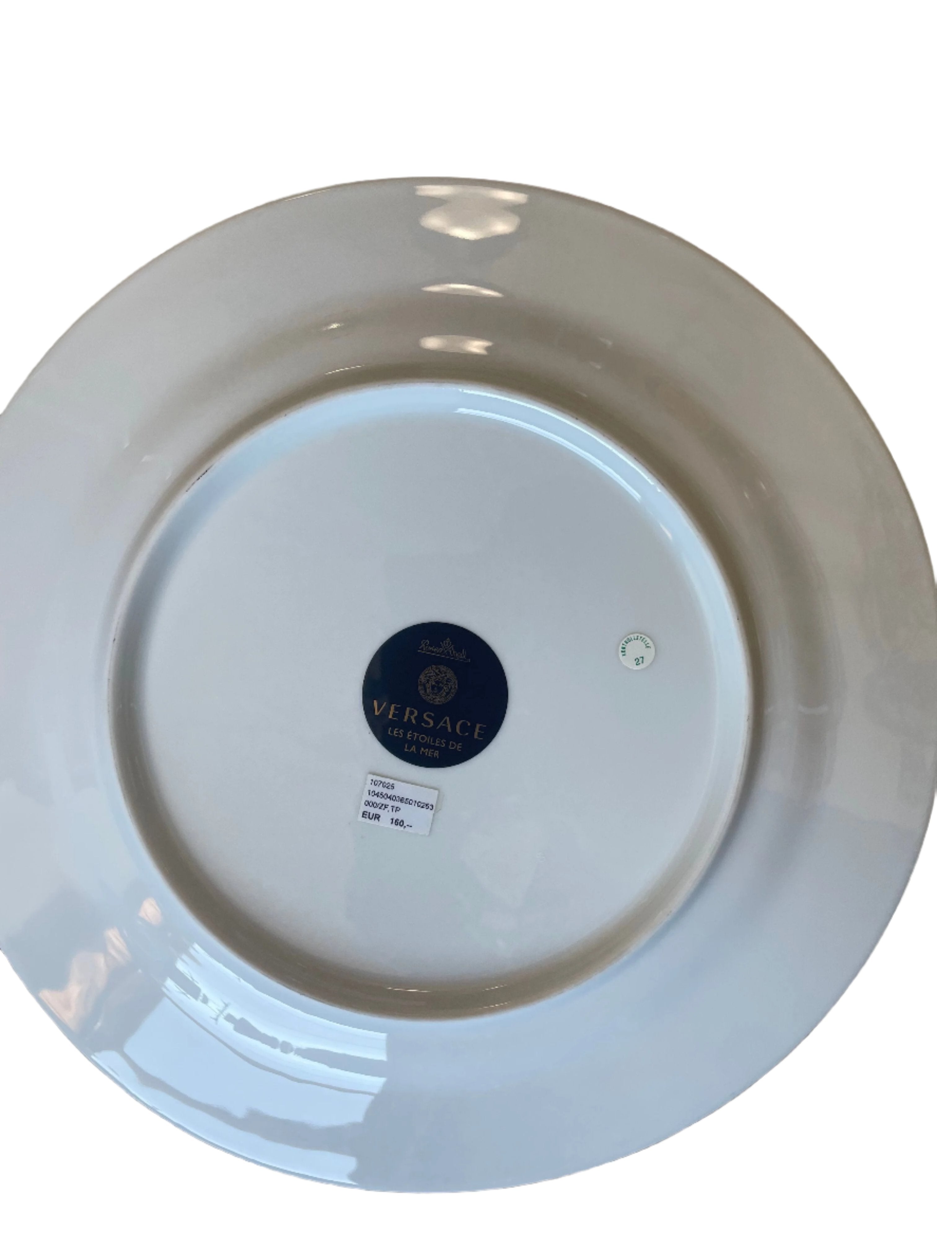 Versace by Rosenthal Etoiles De La Mer Purple Service Plate 10263