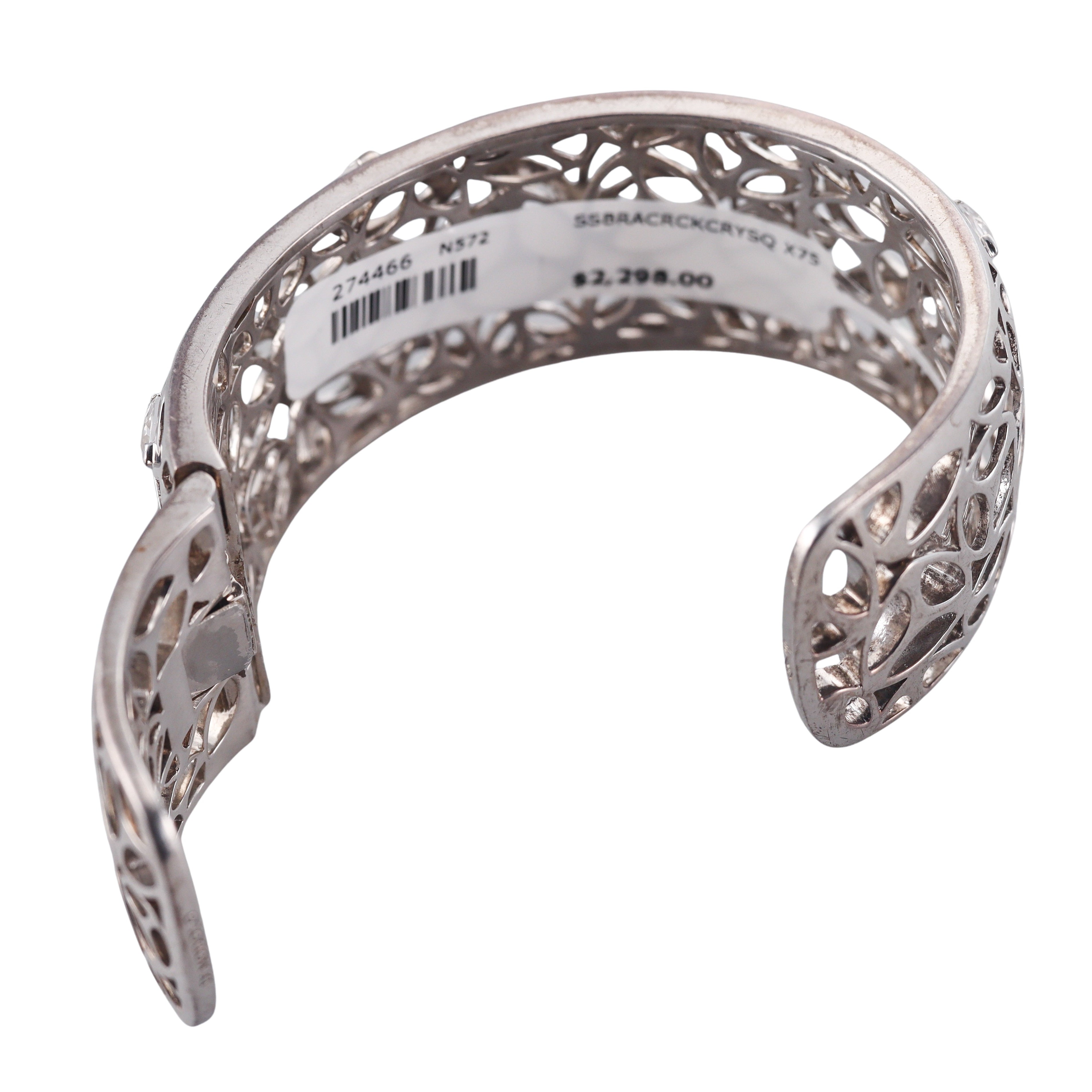 Di Modolo Sterling Silver Crystal Cuff Bracelet