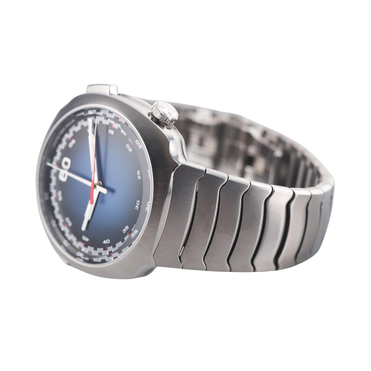 H. Moser & Cie Streamliner Flyback Chronograph Blue Dial Watch 6907-1200
