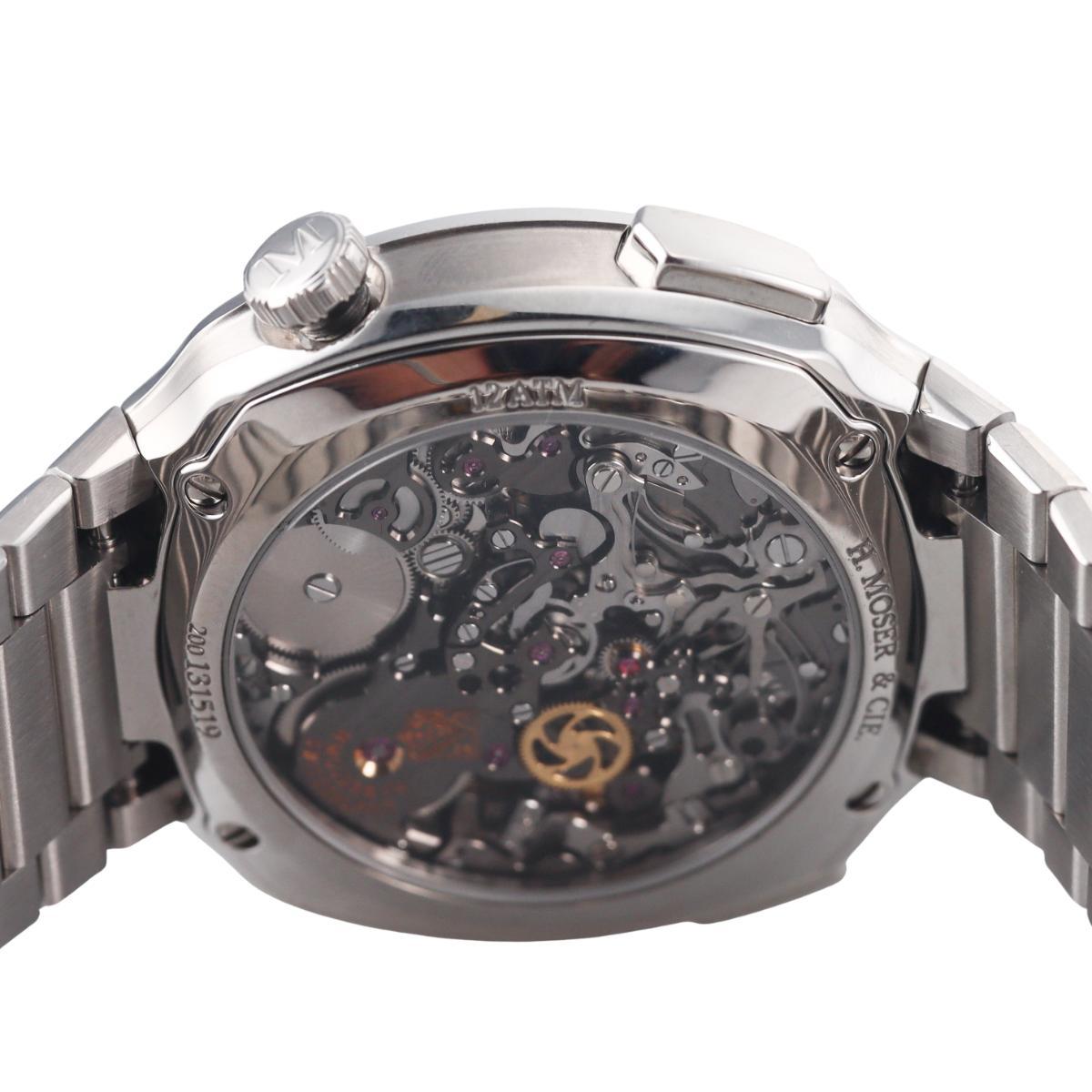 H. Moser & Cie Streamliner Flyback Chronograph Blue Dial Watch 6907-1200