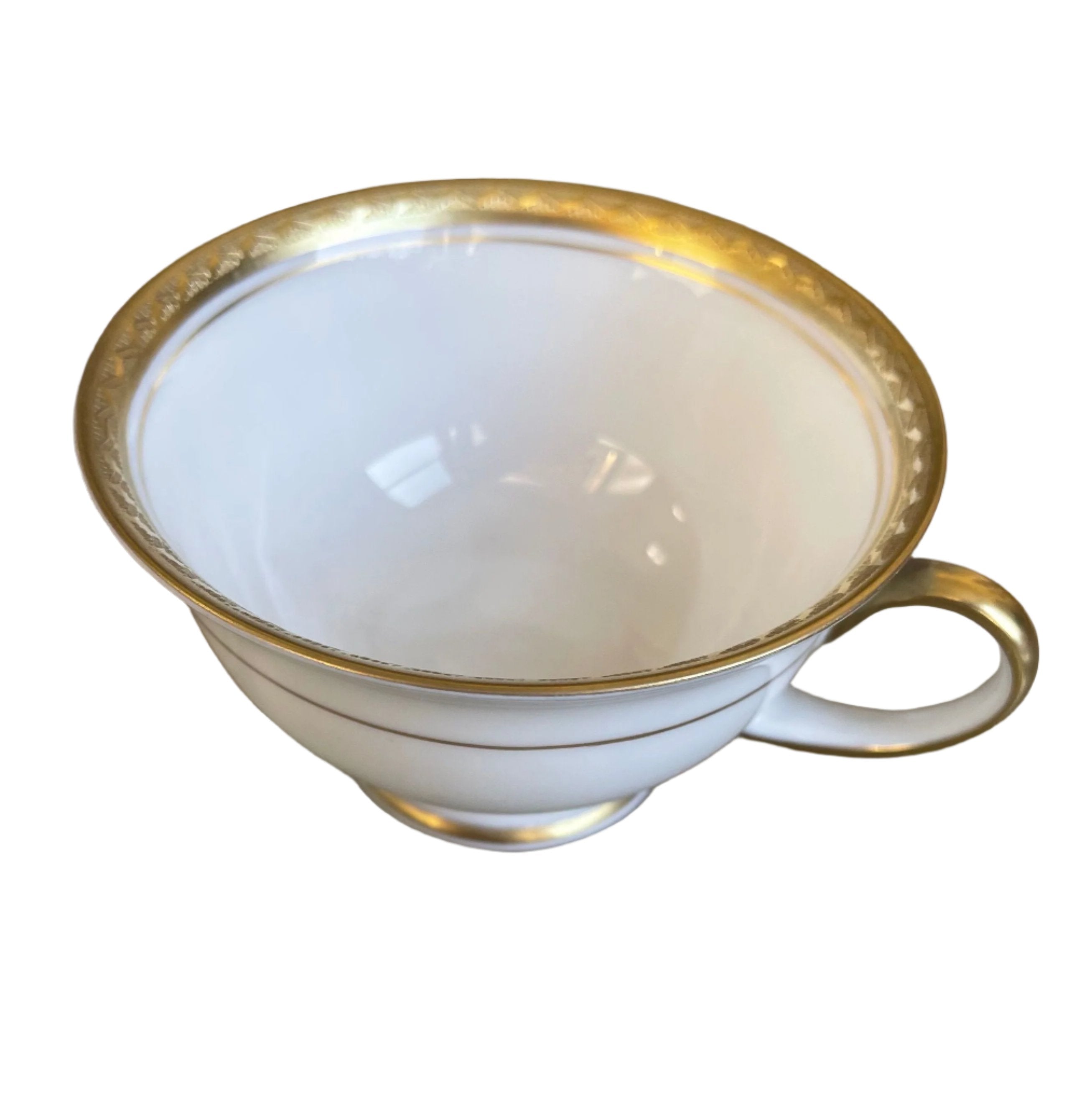 Versace by Rosenthal Classic White Espresso Cup and Saucer