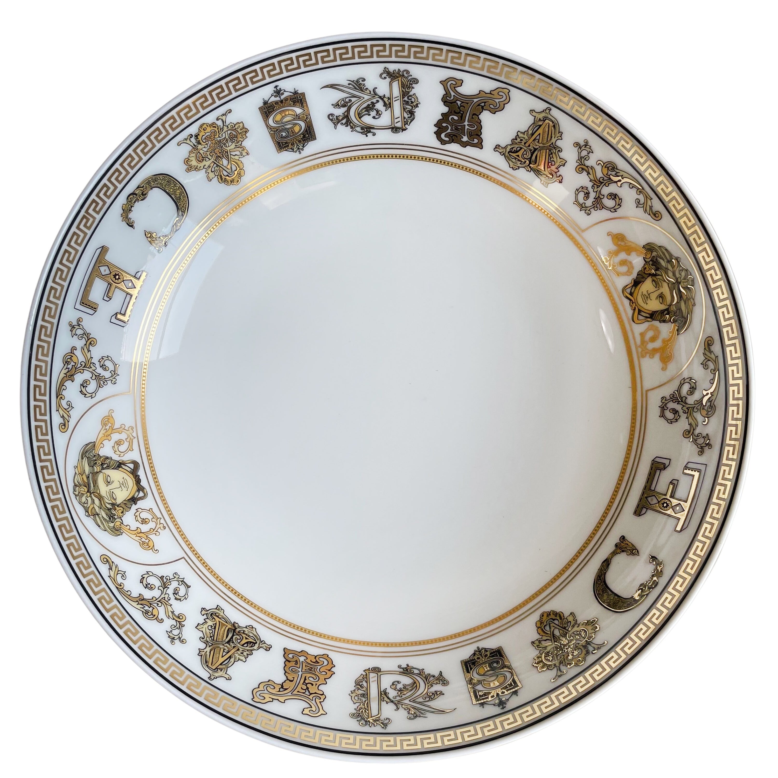 Versace by Rosenthal Virtus Gala White Soup Plate  118569