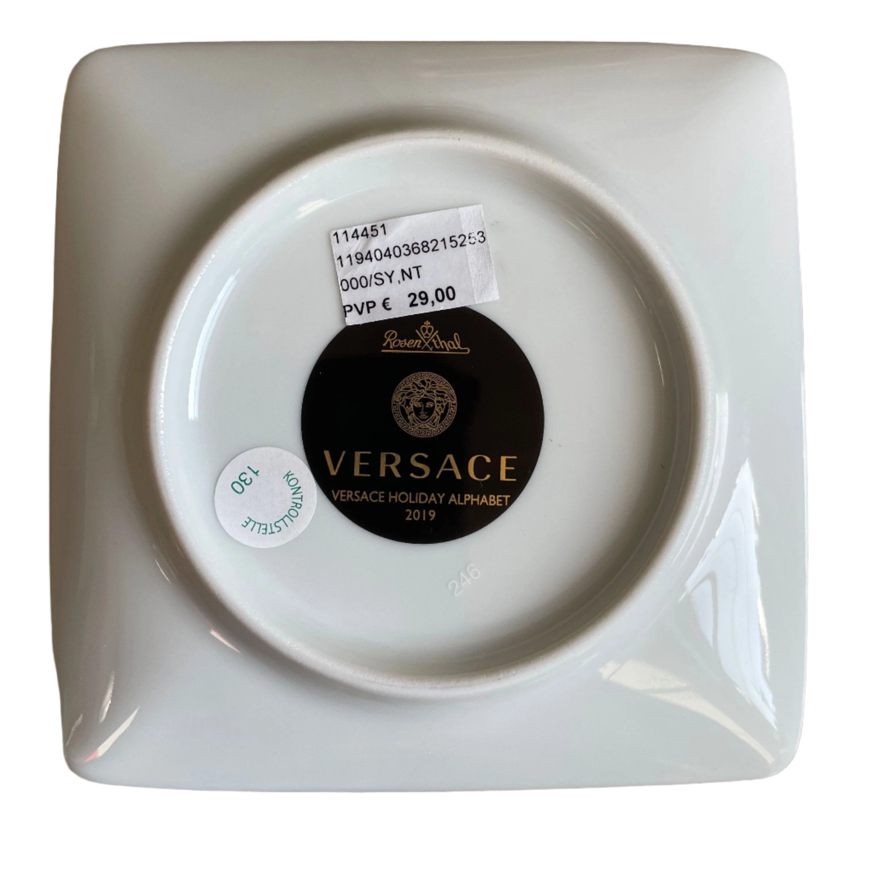 Versace by Rosenthal Holiday Alphabet Tray 12cm 114451