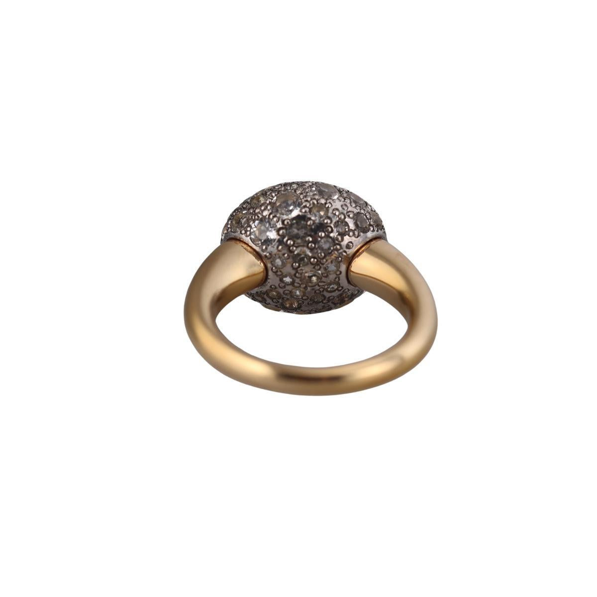 Pomellato Tabou 18k Gold White Topaz Ring