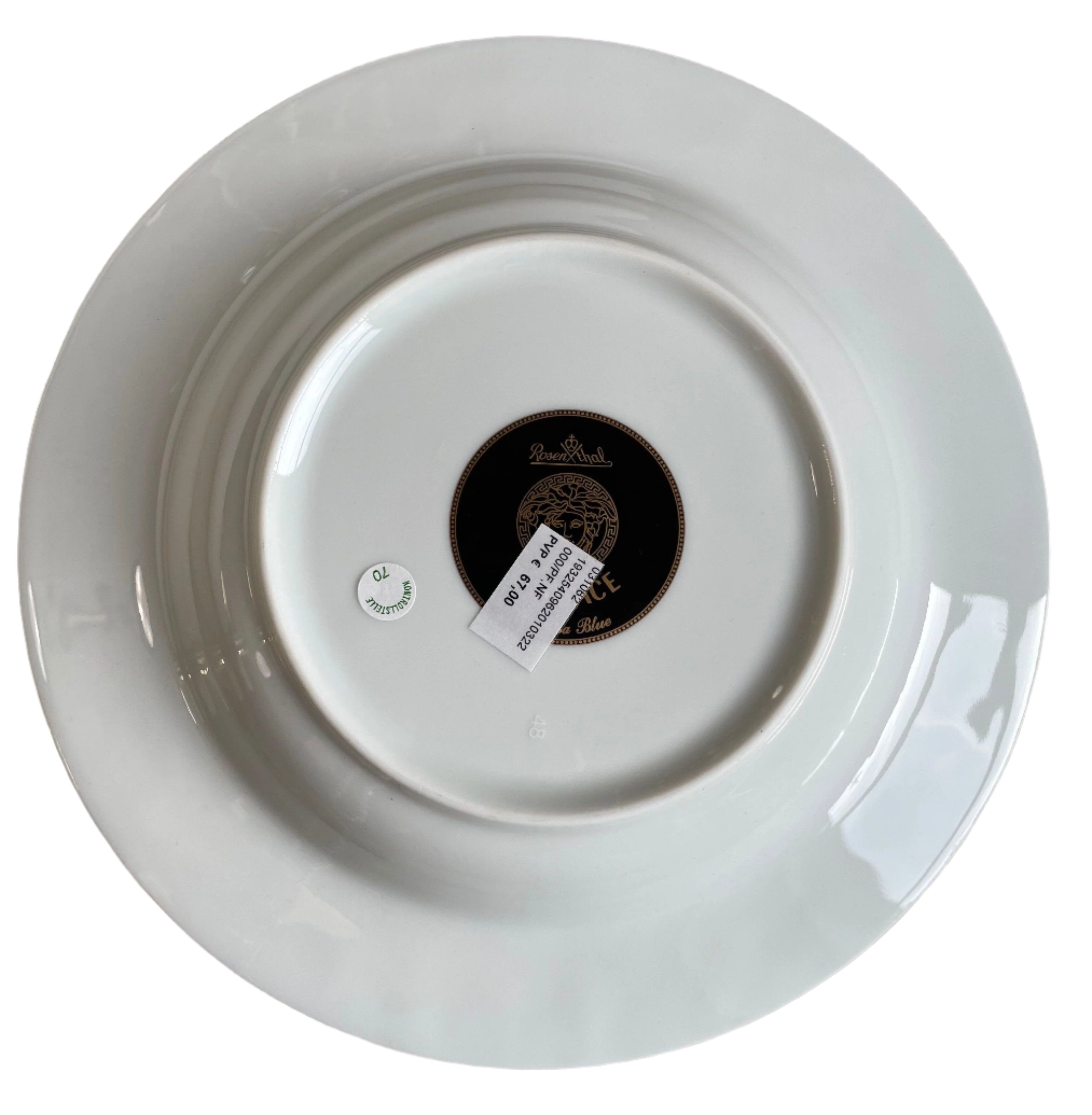 Versace by Rosenthal Medusa Blau Soup Plate 031062